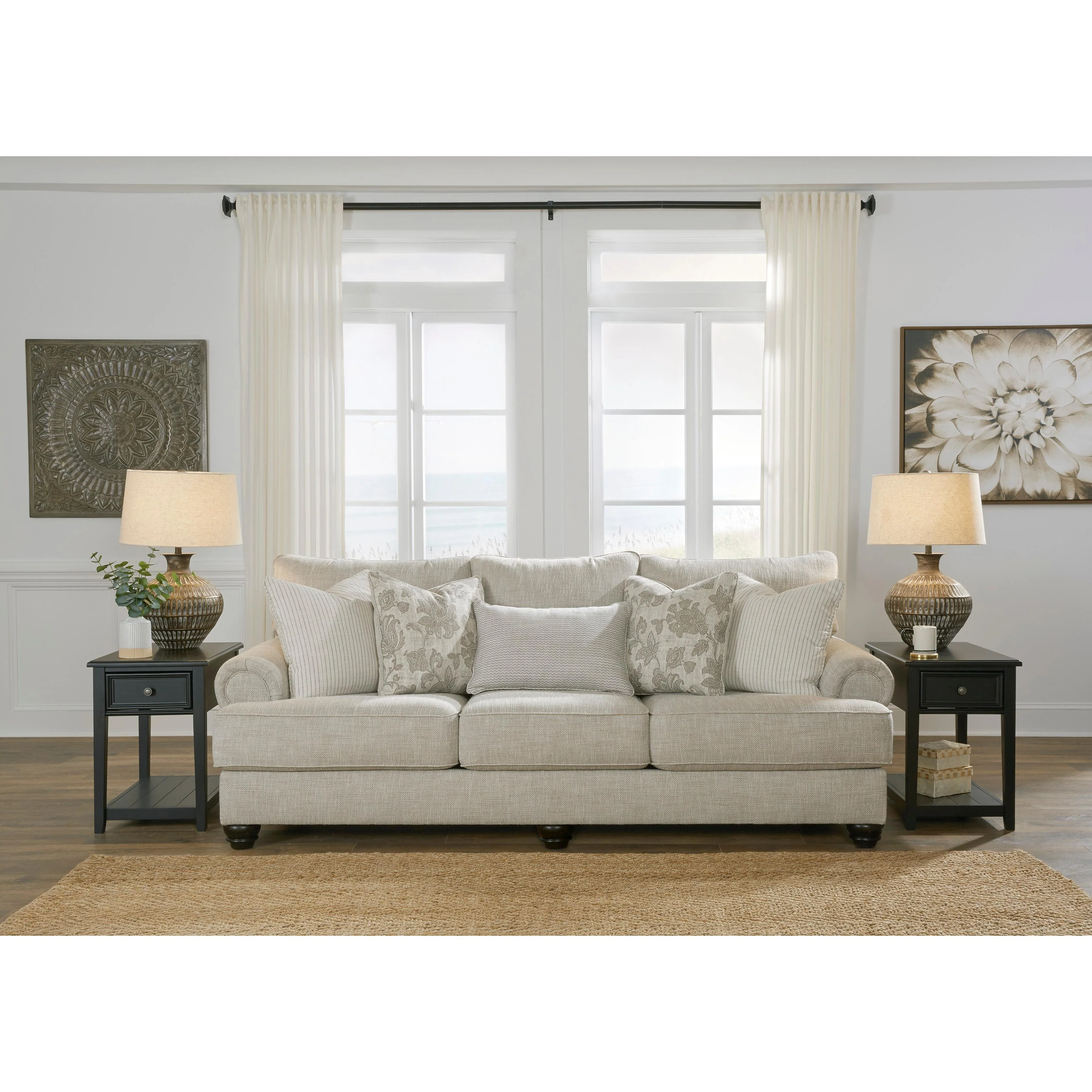 Benchcraft Asanti 13201U1 3 pc Sofa, Loveseat and Ottoman Set - Image 3