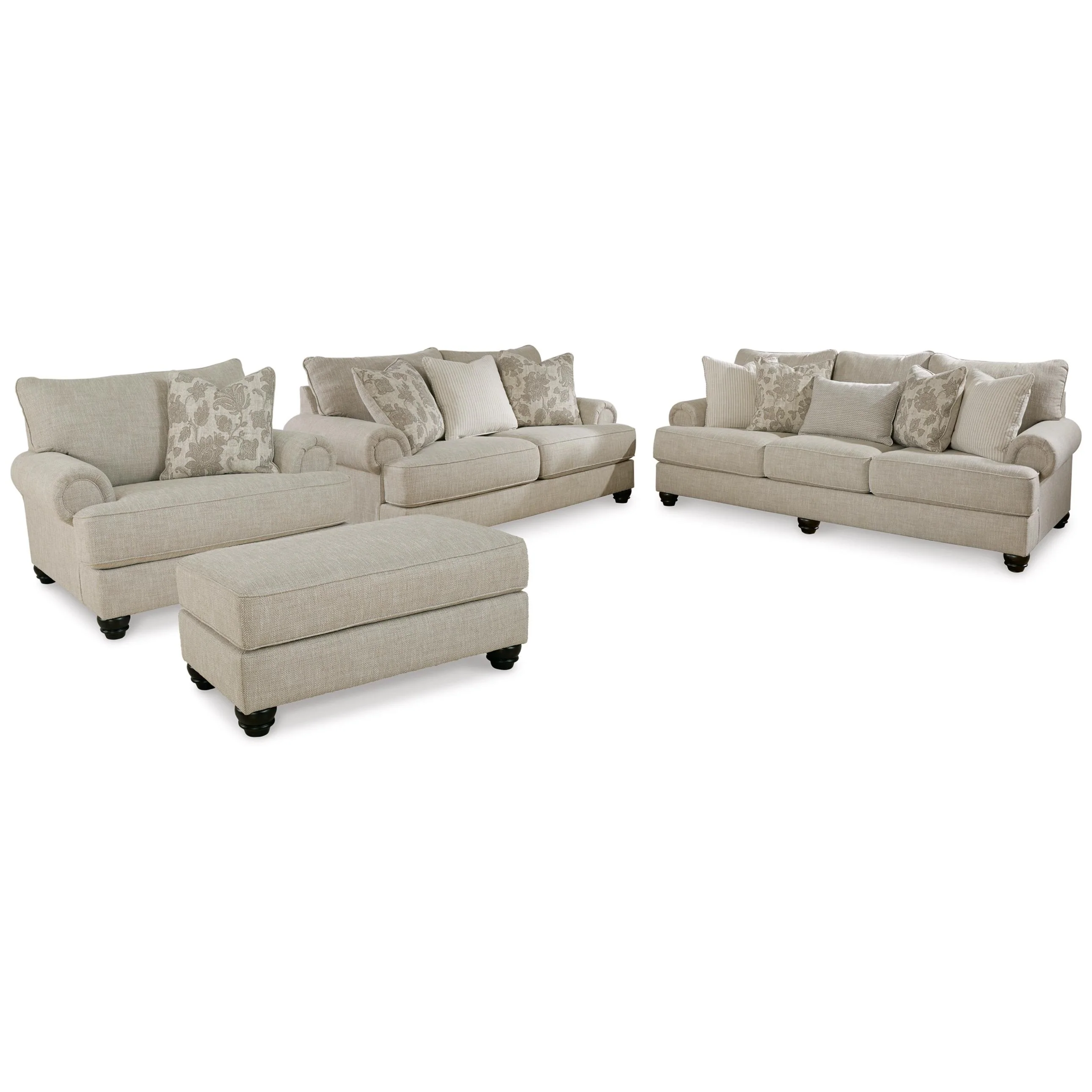 Benchcraft Asanti 13201U4 4 pc Sofa, Loveseat, Oversized Chair and Ottoman Set - Image 1