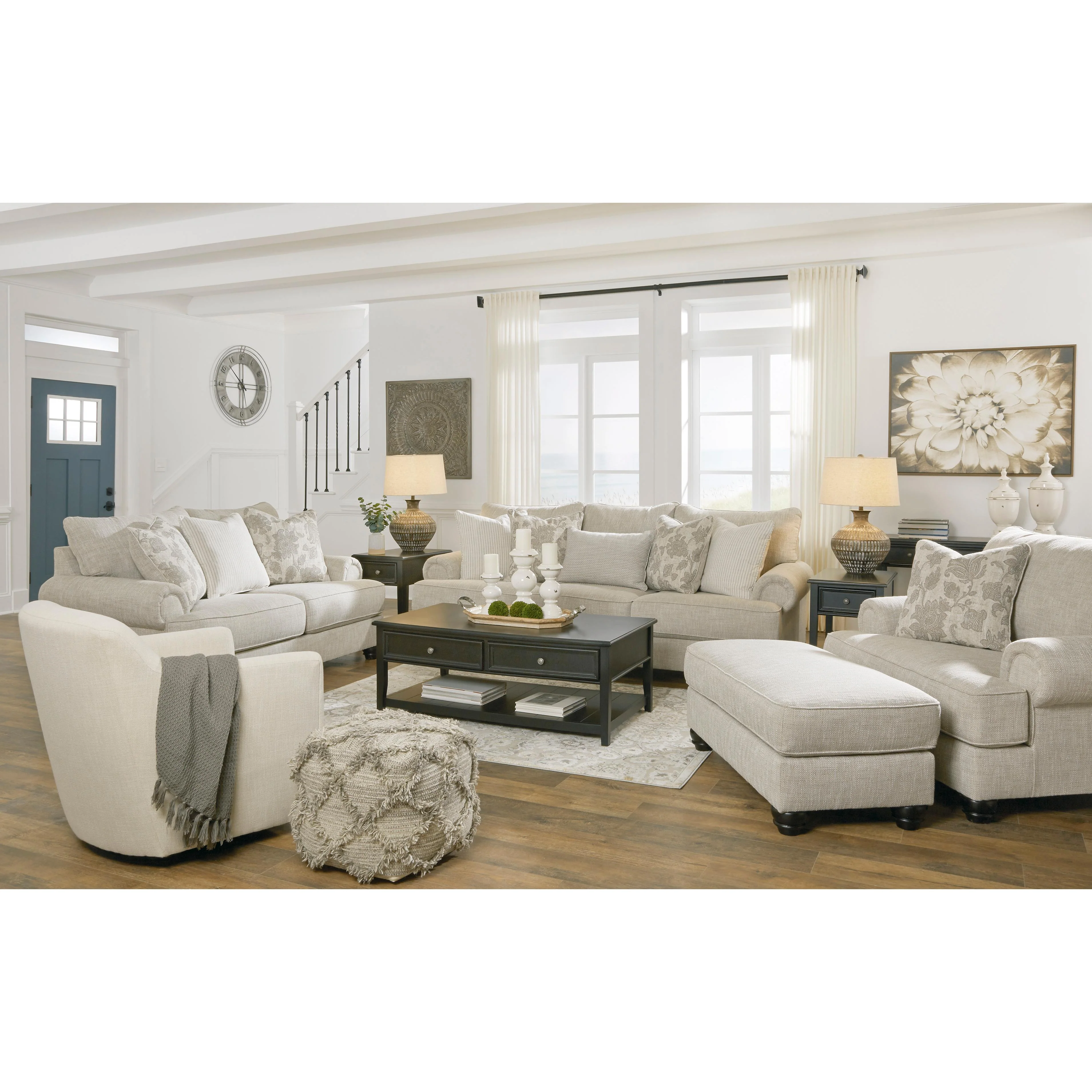 Benchcraft Asanti 13201U4 4 pc Sofa, Loveseat, Oversized Chair and Ottoman Set - Image 2
