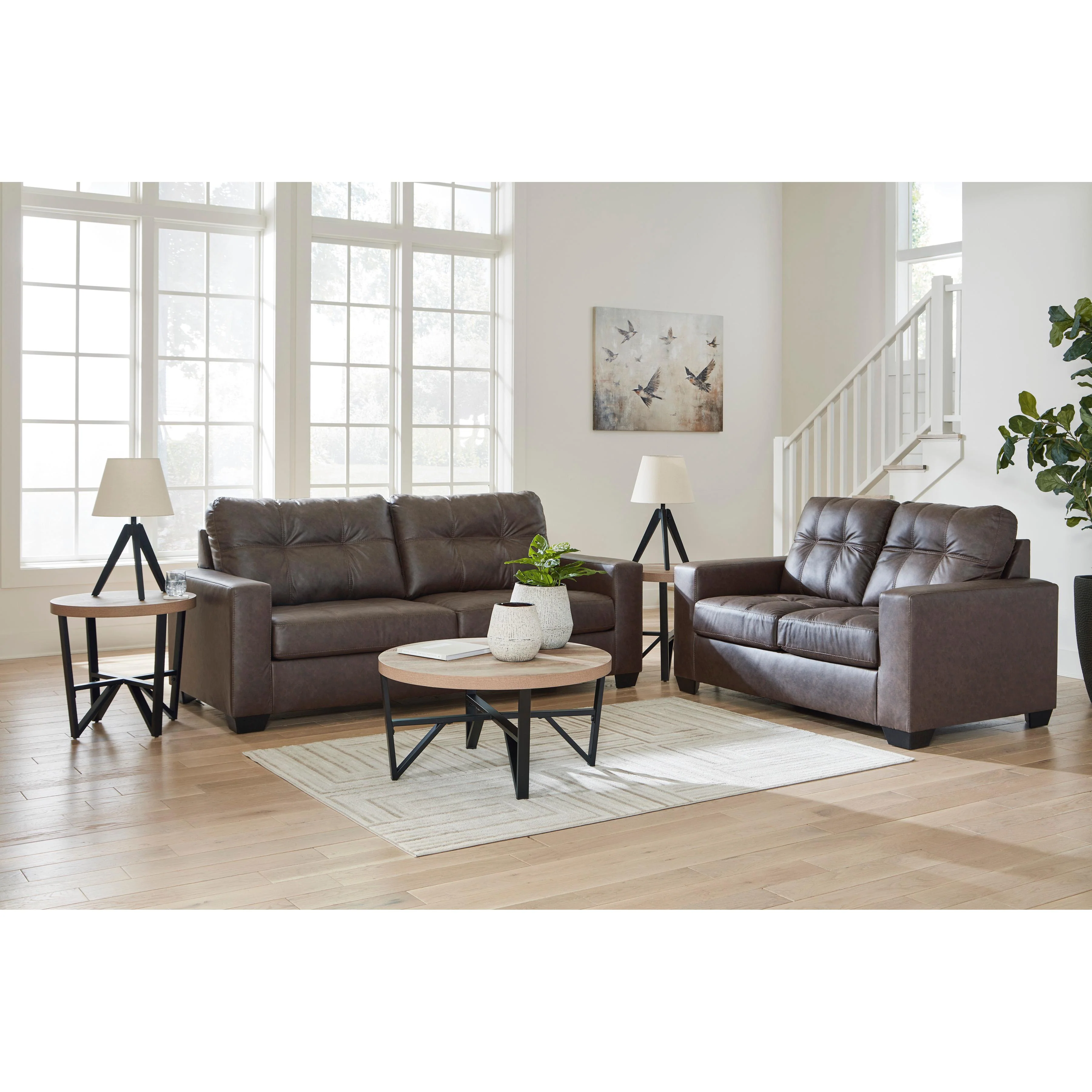 Benchcraft Barlin Mills 17003U2 3 pc Sofa, Loveseat and Recliner Set - Image 3