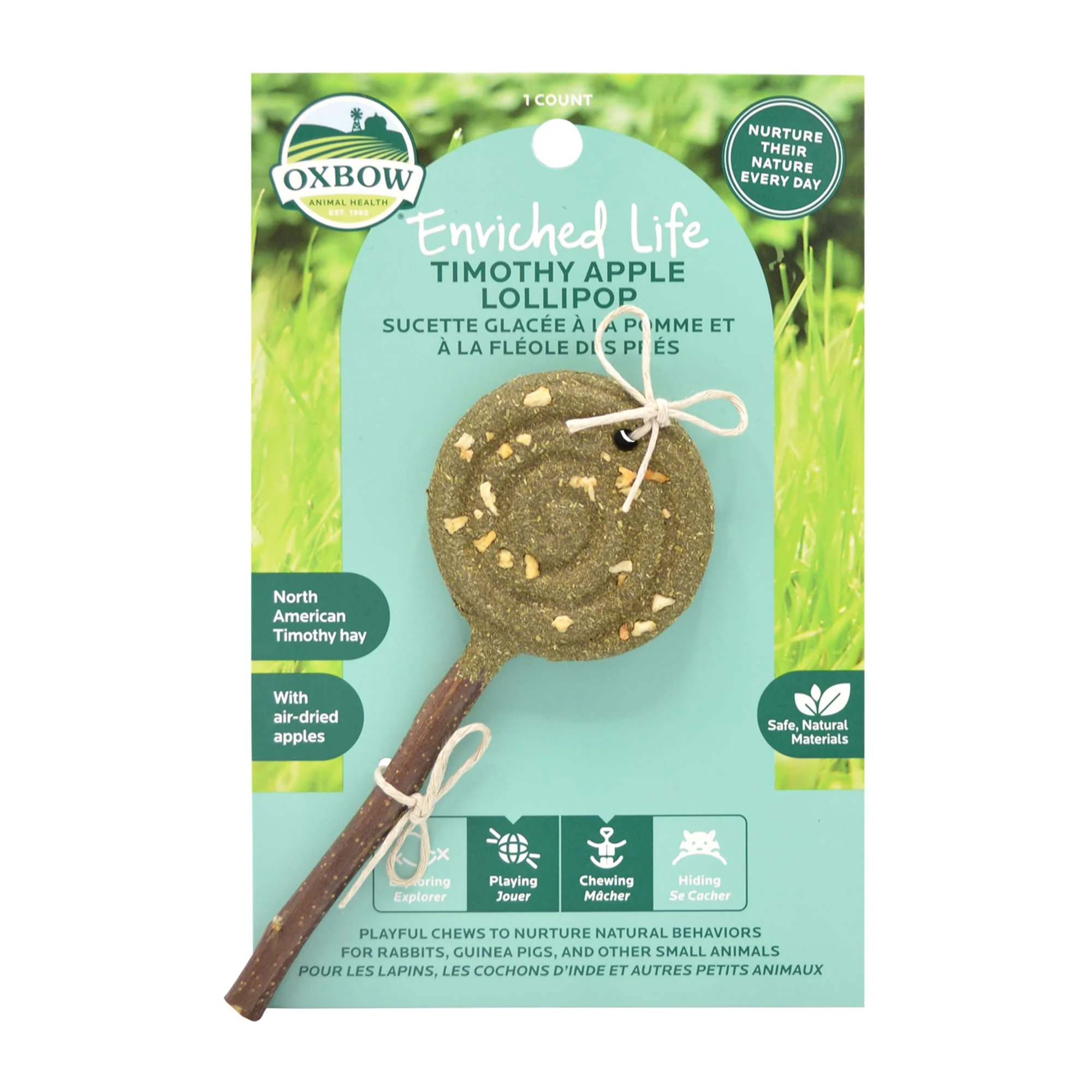 Oxbow Enriched Life Timothy Lollipop - Apple - Image 1