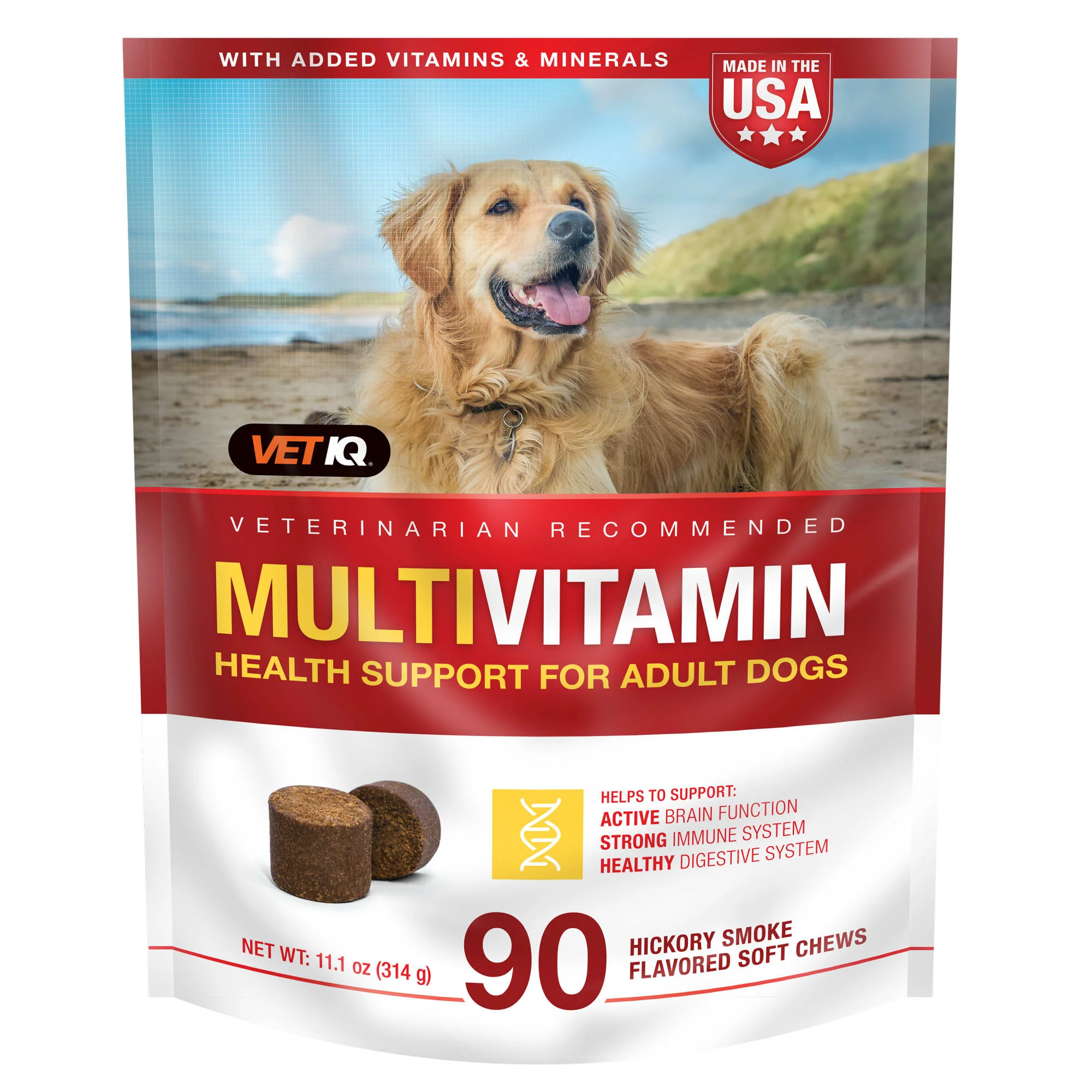 VETIQ Supplement Chews for Dogs 60ct Multivitamin - Image 1