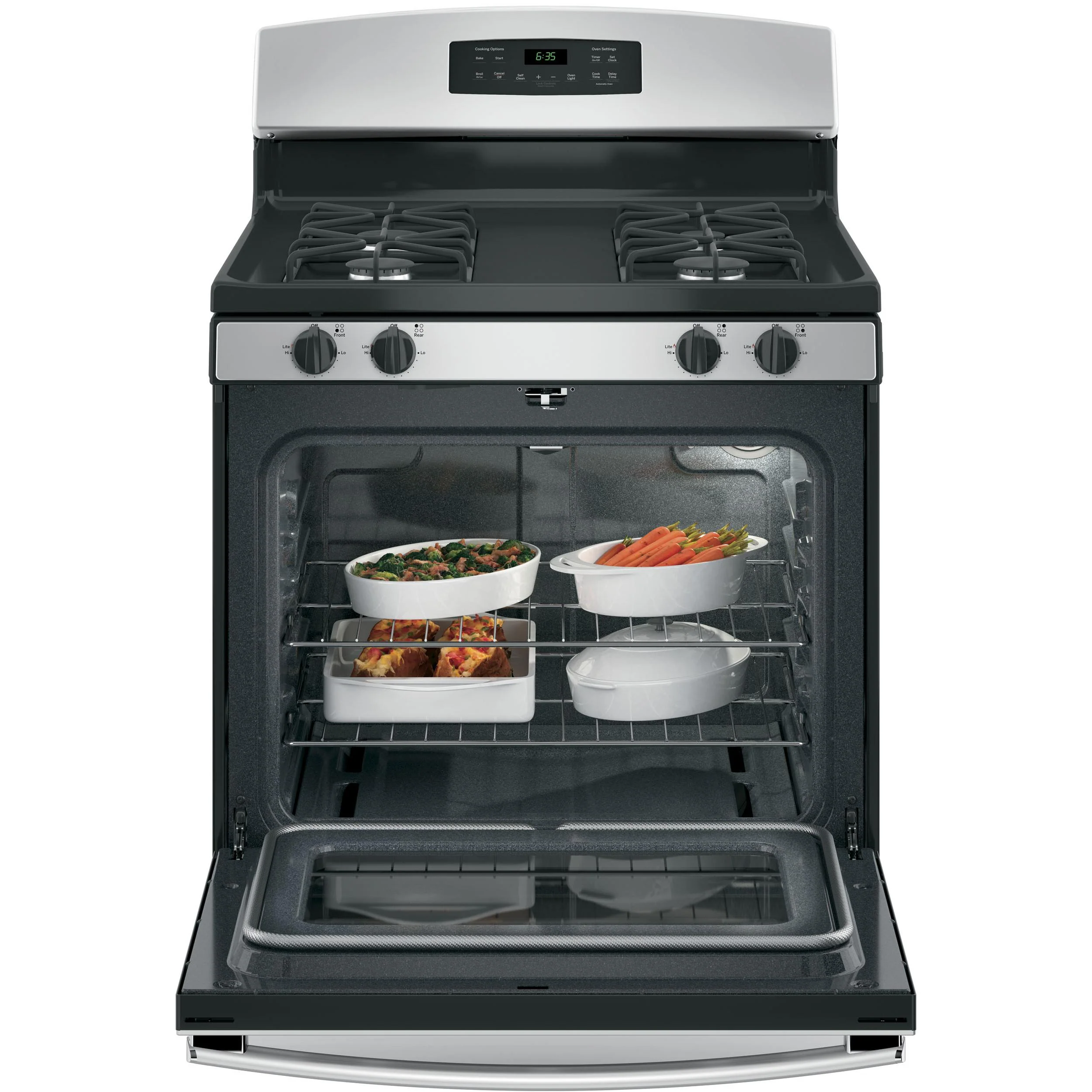 GE 30-inch Freestanding Gas Range JGB635REKSS - Image 3