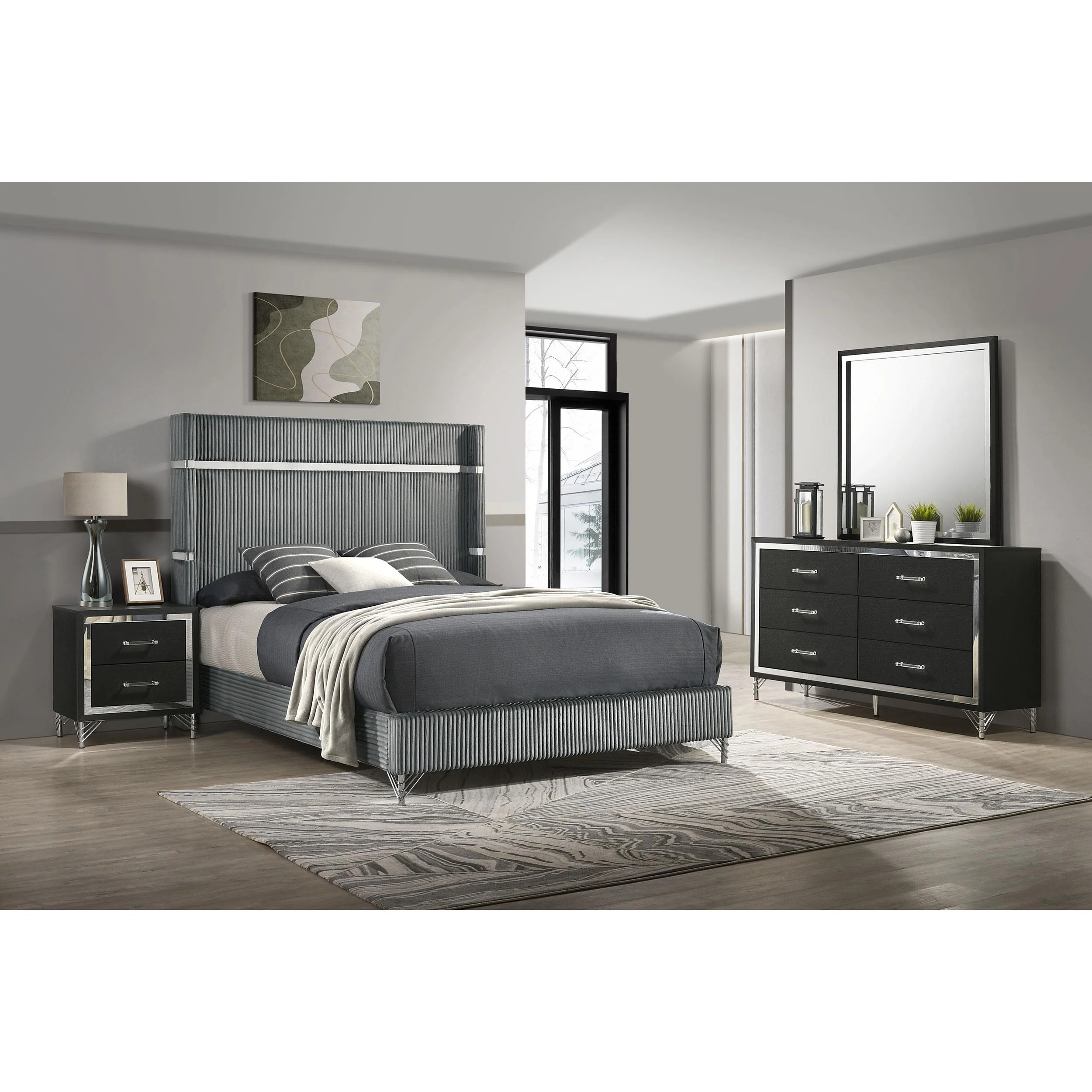 Coaster Furniture Lucia 224991Q-S4 6-piece Queen Panel Bedroom Set - Image 1