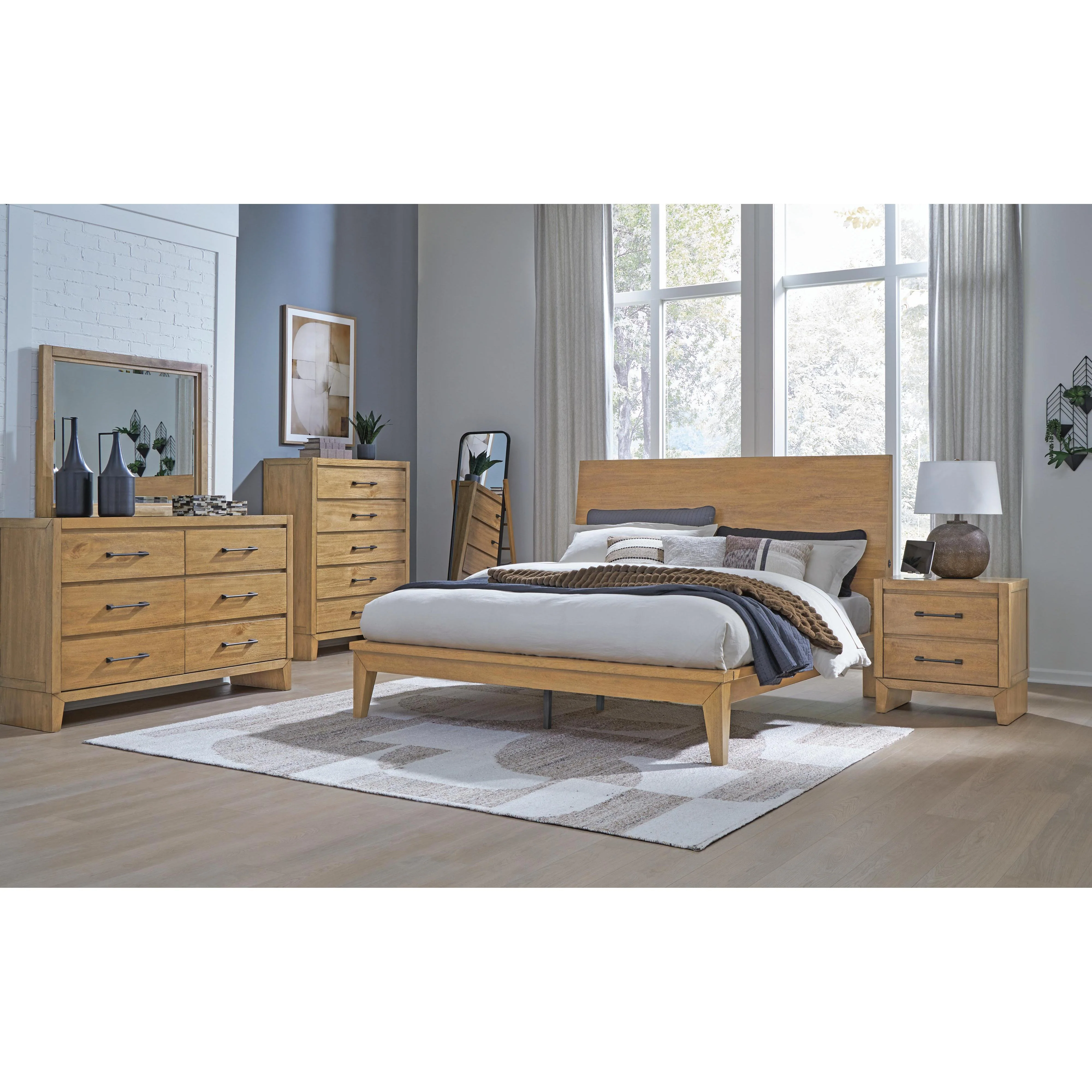 Signature Design by Ashley Sherbana B833 8 pc Queen Panel Bedroom Set - Image 1