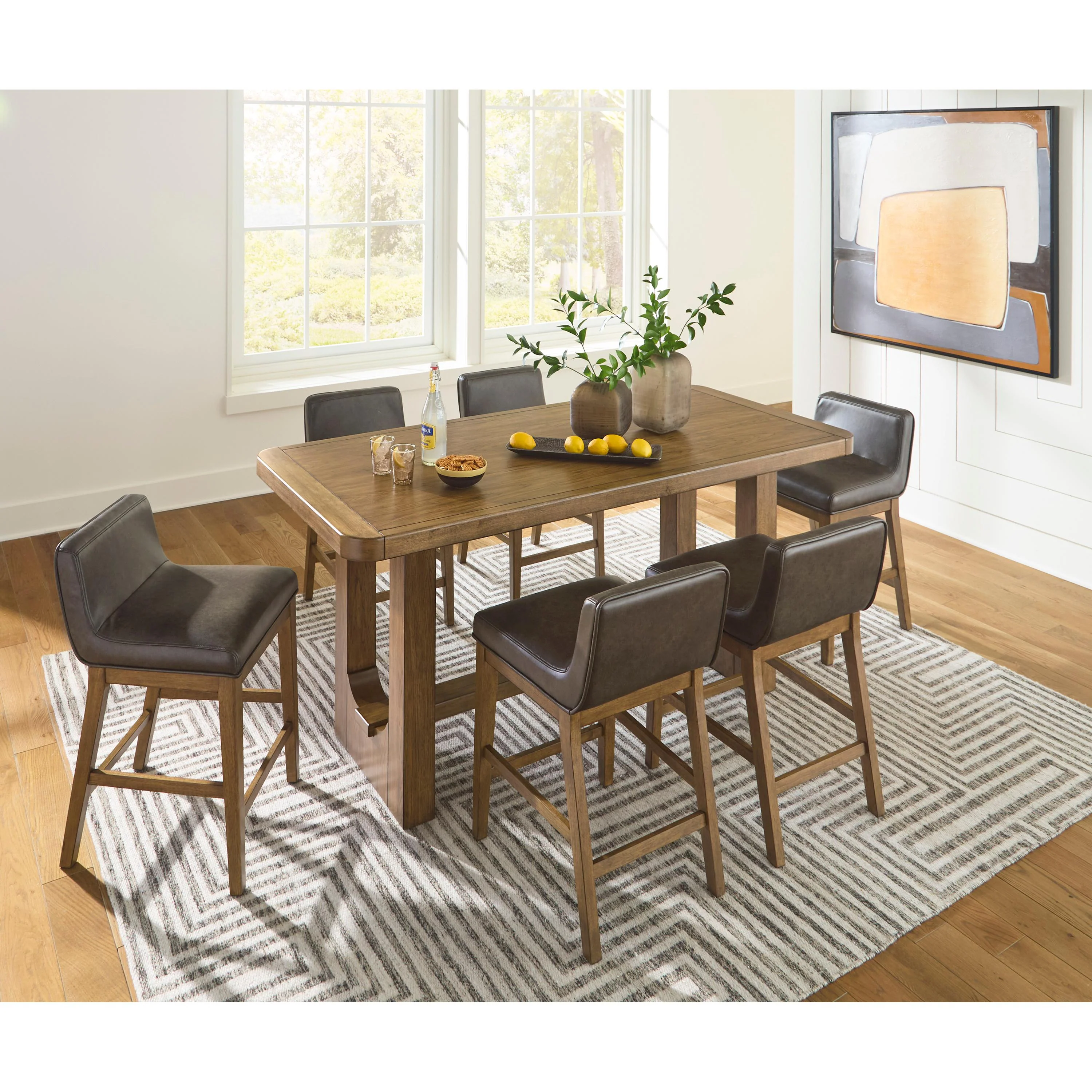 Signature Design by Ashley Cabalynn D974 7 pc Counter Height Dining Set