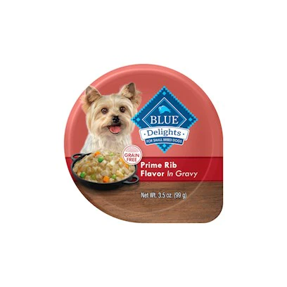 Blue Buffalo Divine Delights Prime Rib Cuts in Gravy Wet Dog Food 3.5oz - Image 1