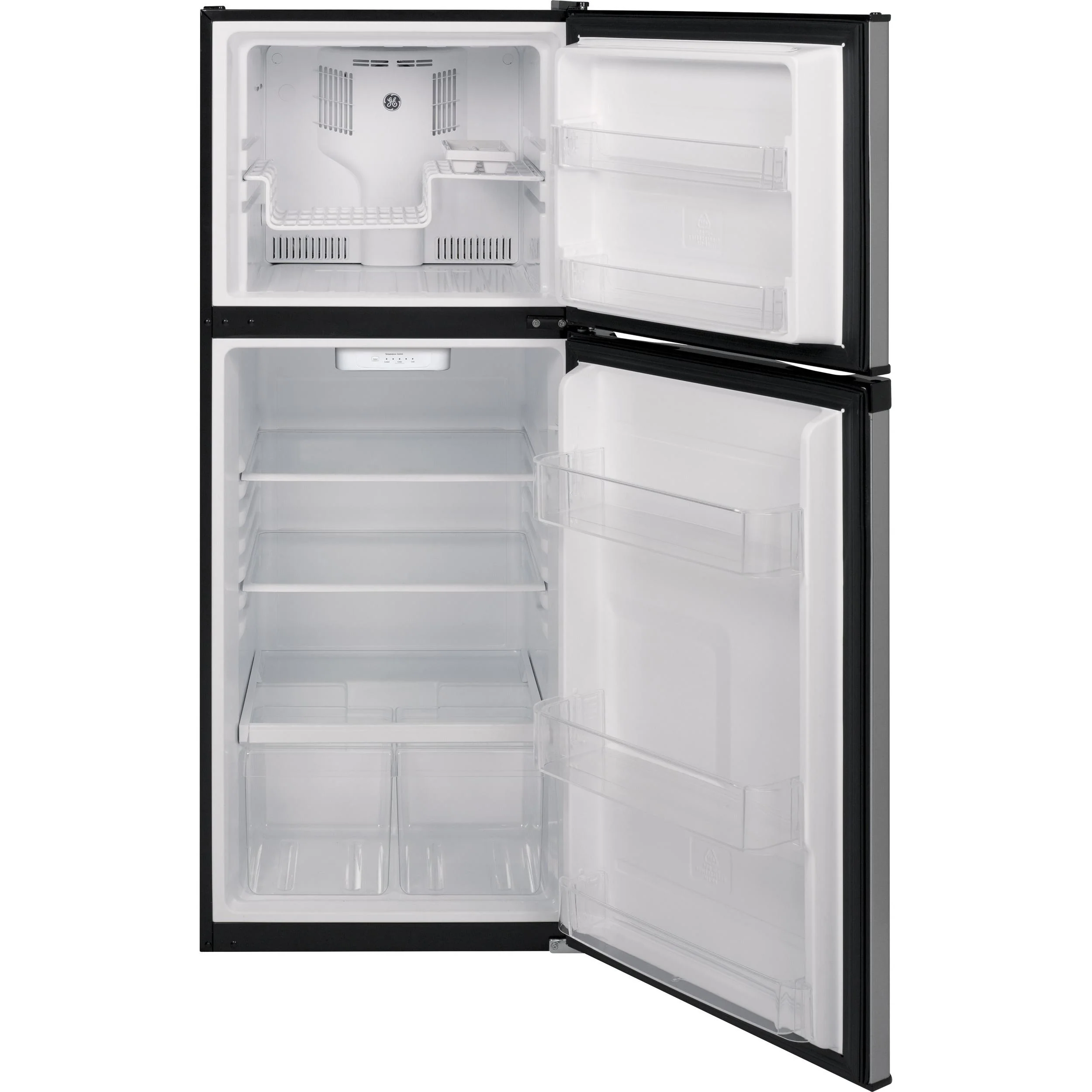 GE 24-inch, 11.6 cu. ft. Top Freezer Refrigerator GPE12FSKSB - Image 2