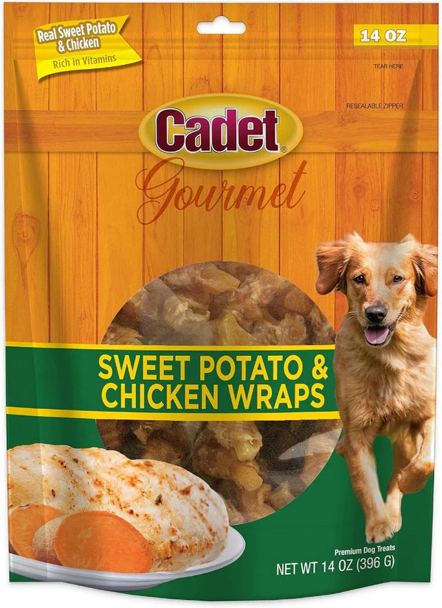 Cadet Gourmet Sweet Potato and Chicken Wraps for Dogs 14oz - Image 1