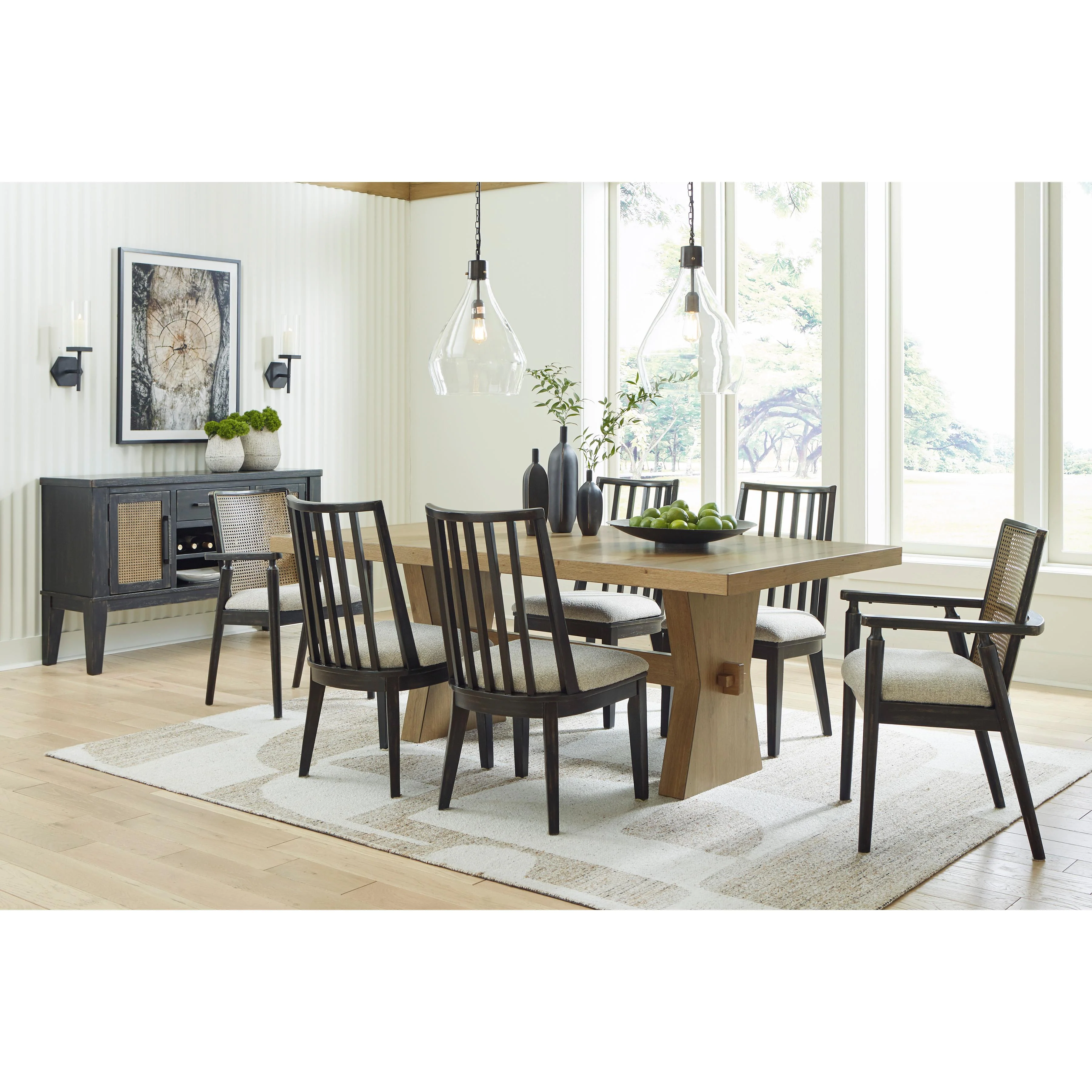 Signature Design by Ashley Galliden D841 7 pc Dining Set - Image 1