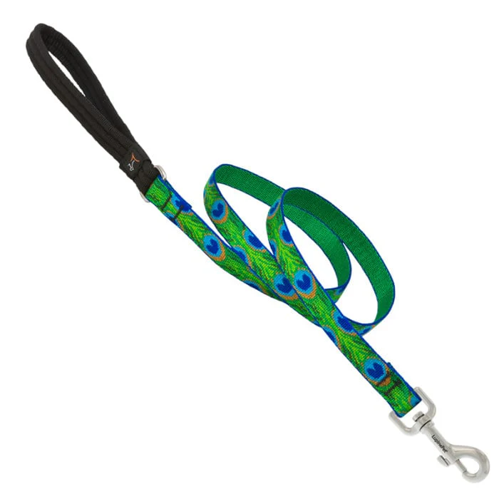Lupine Pet Dog 4 Ft Long 3/4 In Leash Original Designs Tailfeathers - Image 1