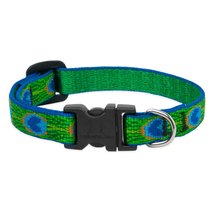 Lupine Pet Dog 1/2 In Wide 8-12 In Adjustable Collar Original Designs Tailfeathers - Image 1