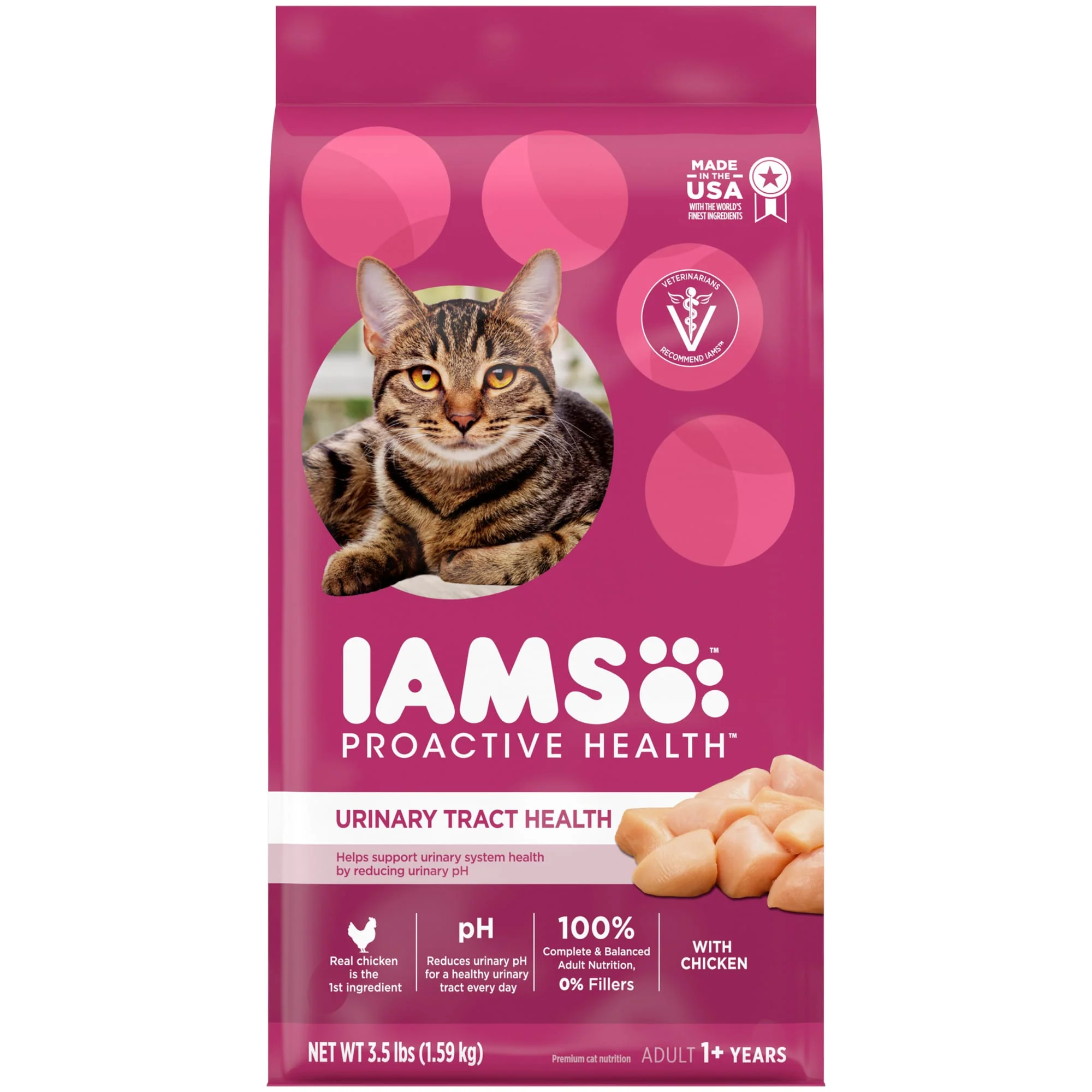 IAMS PROACTIVE HEALTH Adult Urinary Tract Health Dry Cat Food with Chicken  3.5 lb. Bag - Image 1