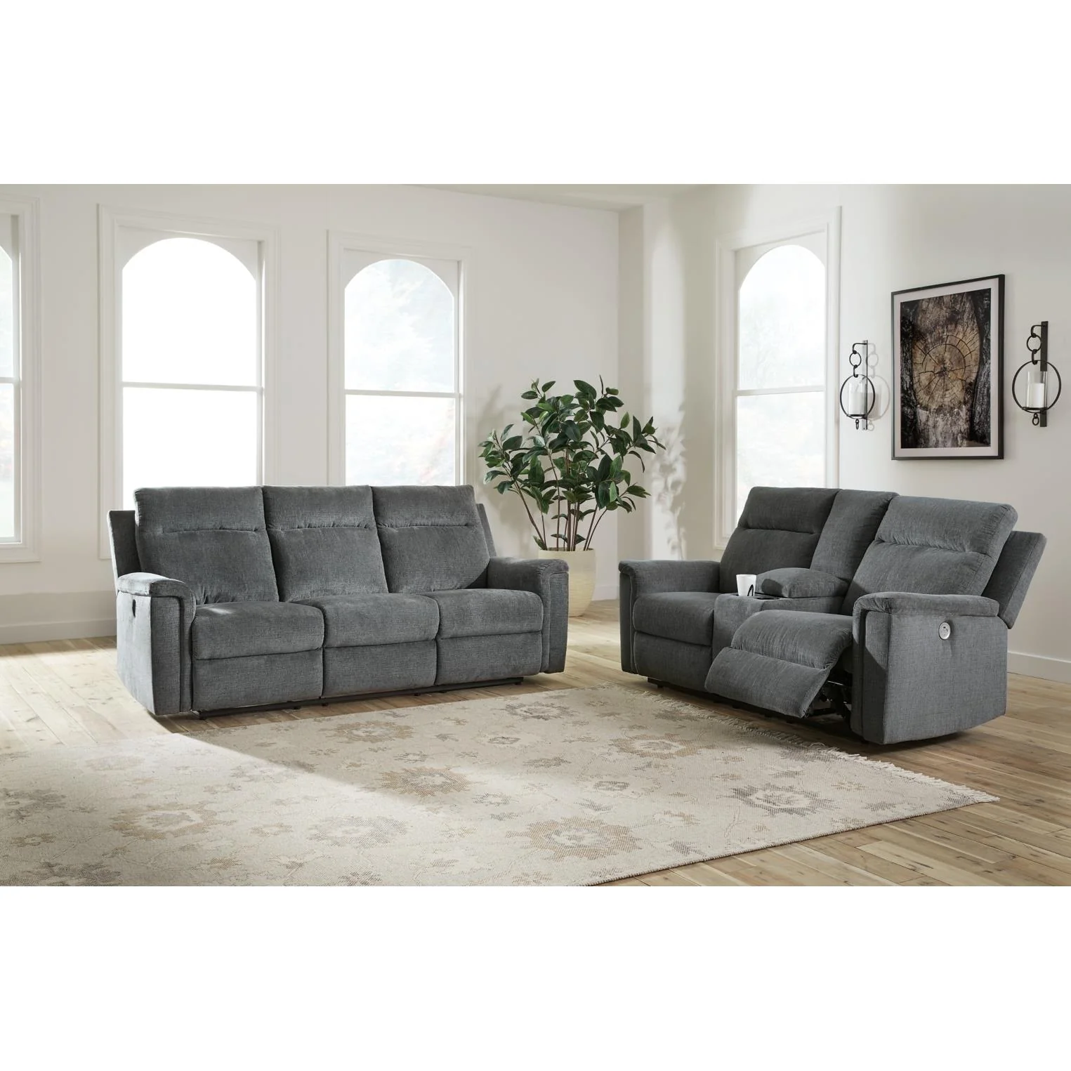 Signature Design by Ashley Barnsana 33202U1 2 pc Power Reclining Living Room Set - Image 1