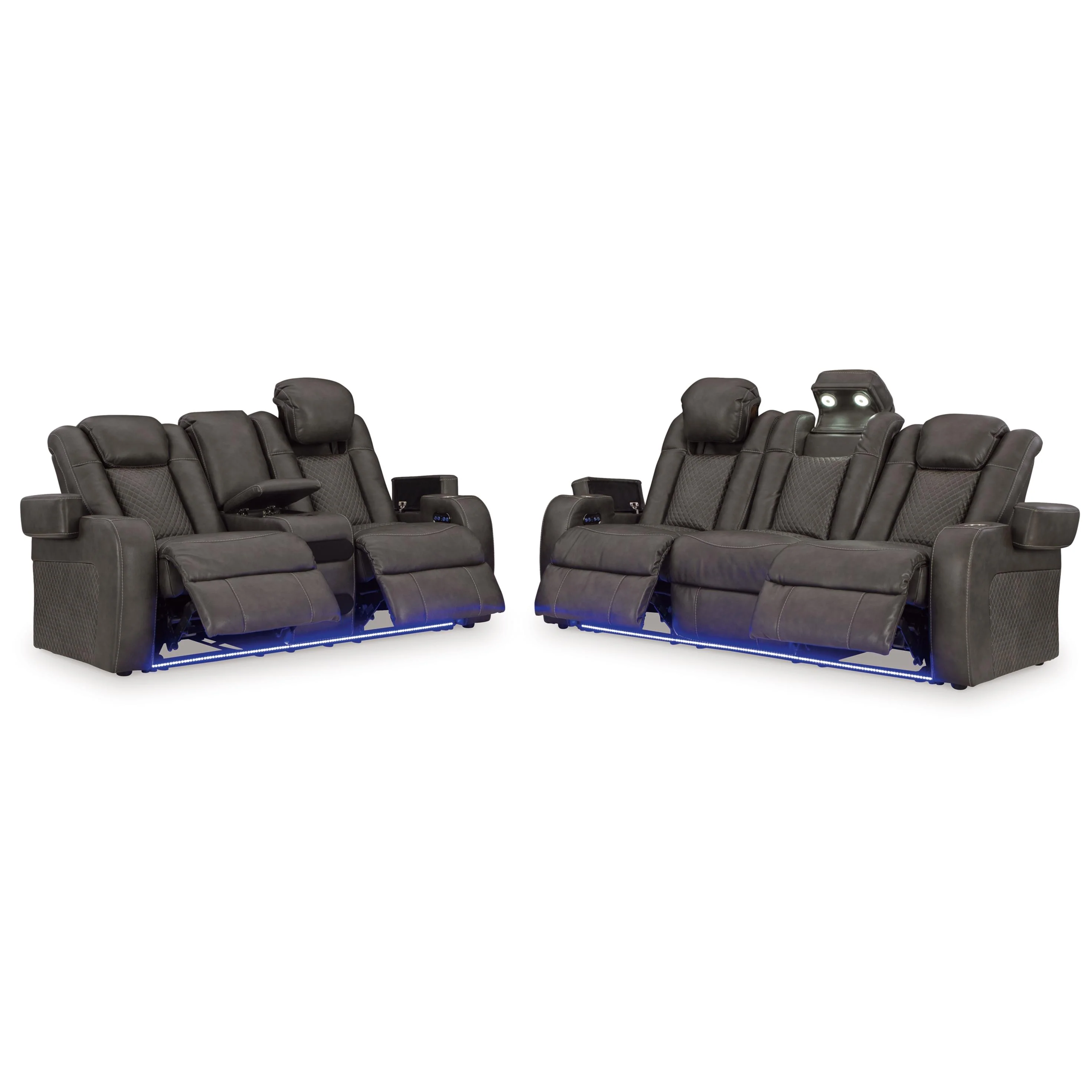 Signature Design by Ashley Fyne-Dyme 36602U1 2 pc Power Reclining Living Room Set - Image 3