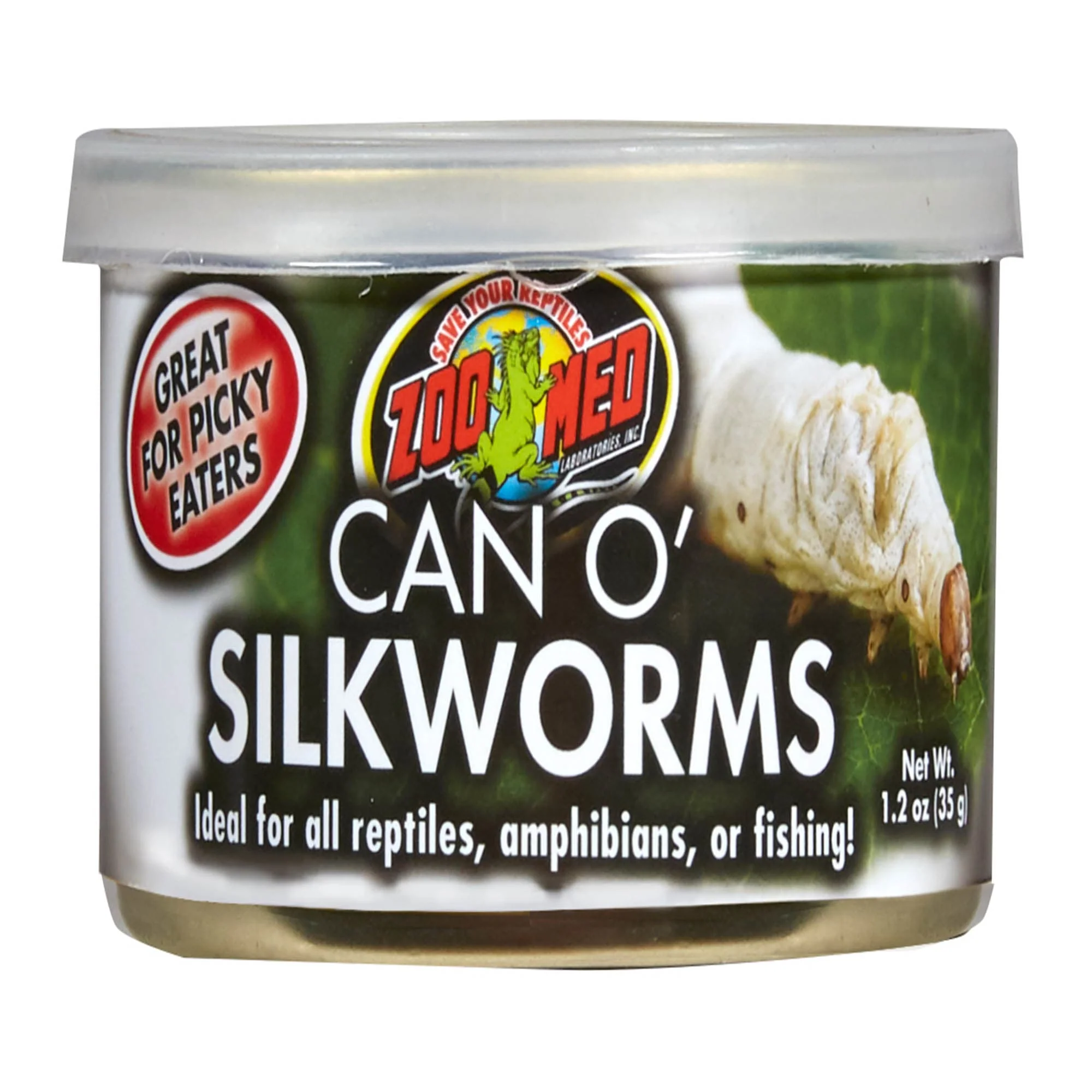Zoo Med Laboratories Can O? Silkworms for All Reptiles  Amphibians & Fish 1.2 Oz - Image 1