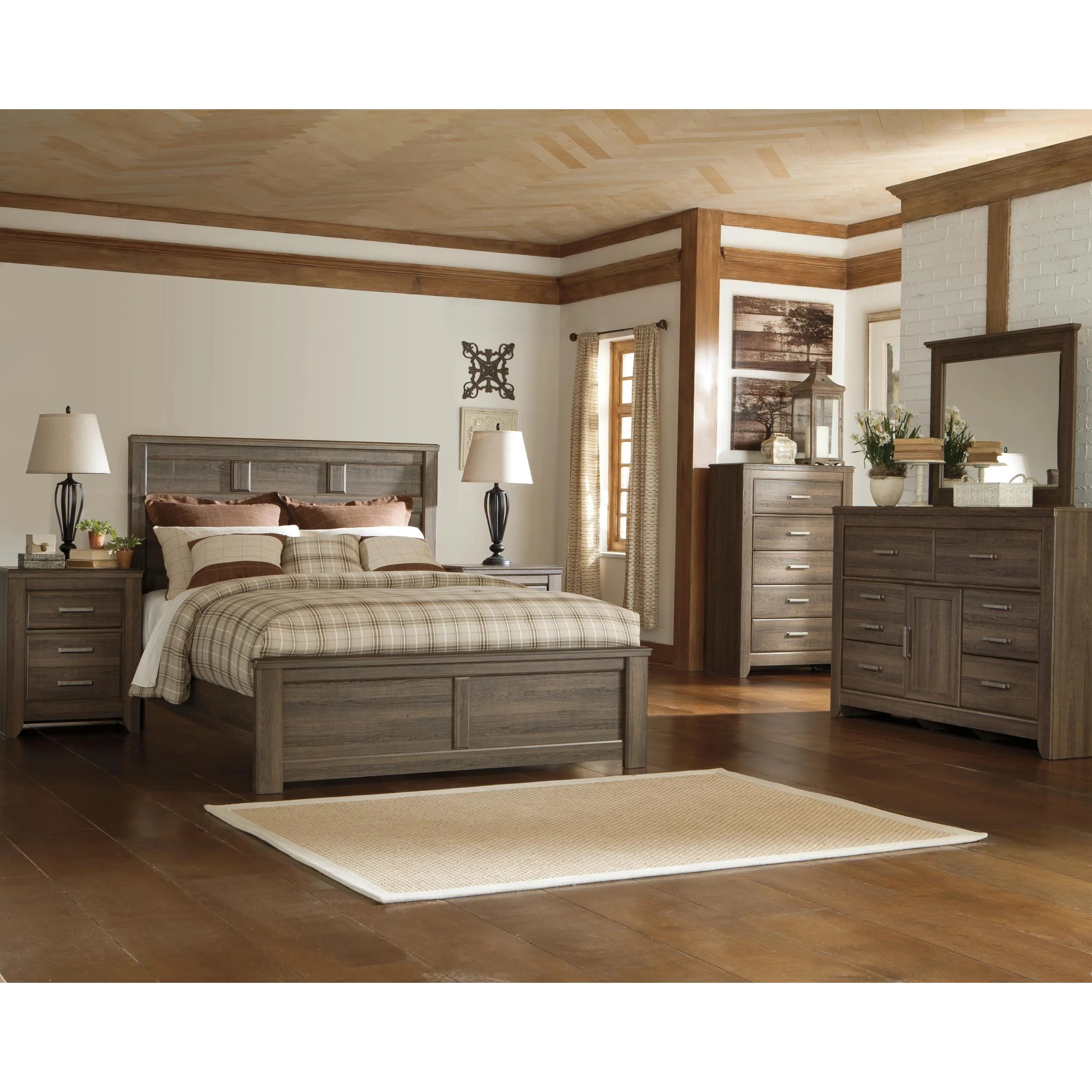 Signature Design by Ashley Juararo B251B40 7 pc California King Panel Bedroom Set - Image 1