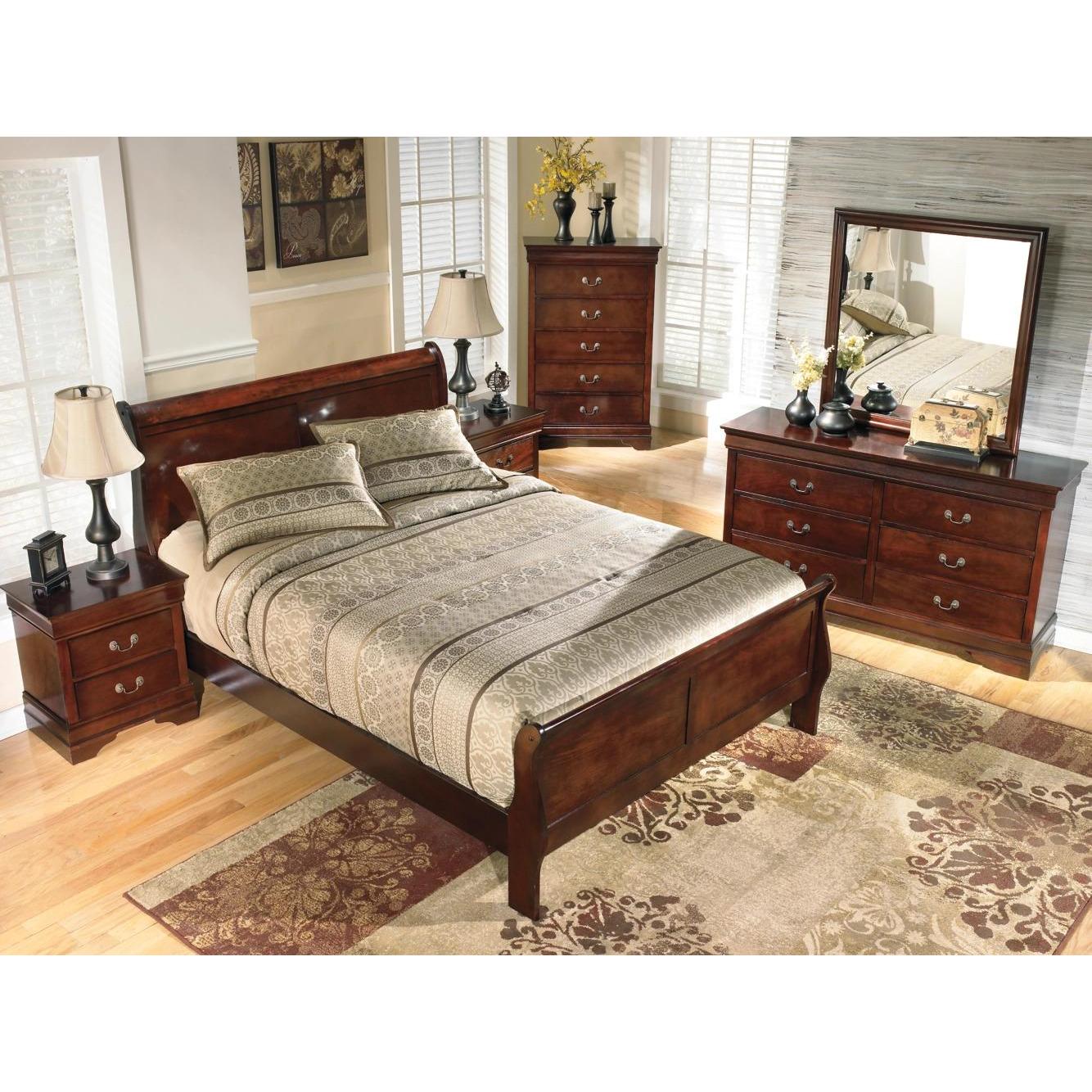 Signature Design by Ashley Alisdair B376B26 6 pc King Sleigh Bedroom Set - Image 2