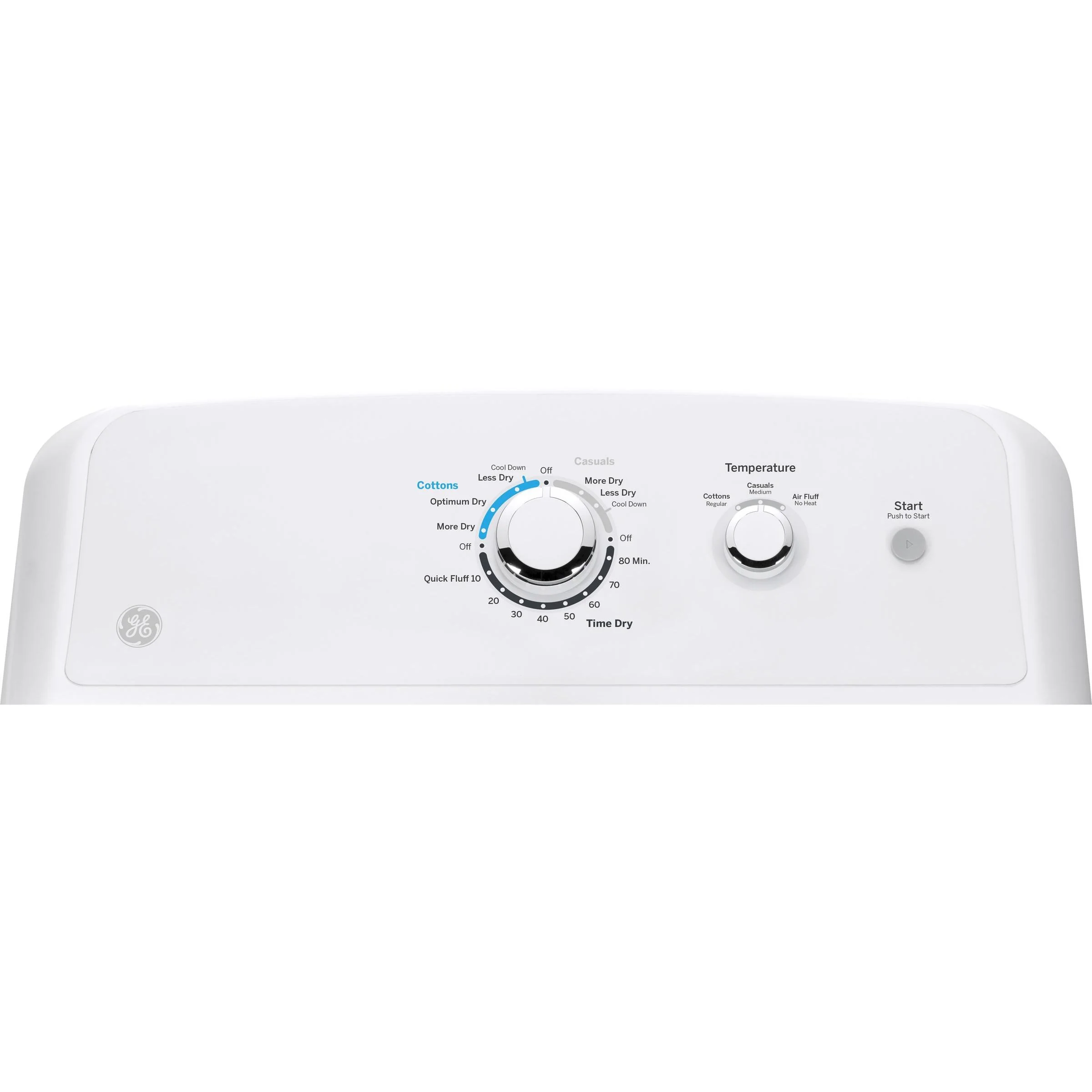 GE 7.2 cu. ft. Electric Dryer GTD33EASKWW - Image 2