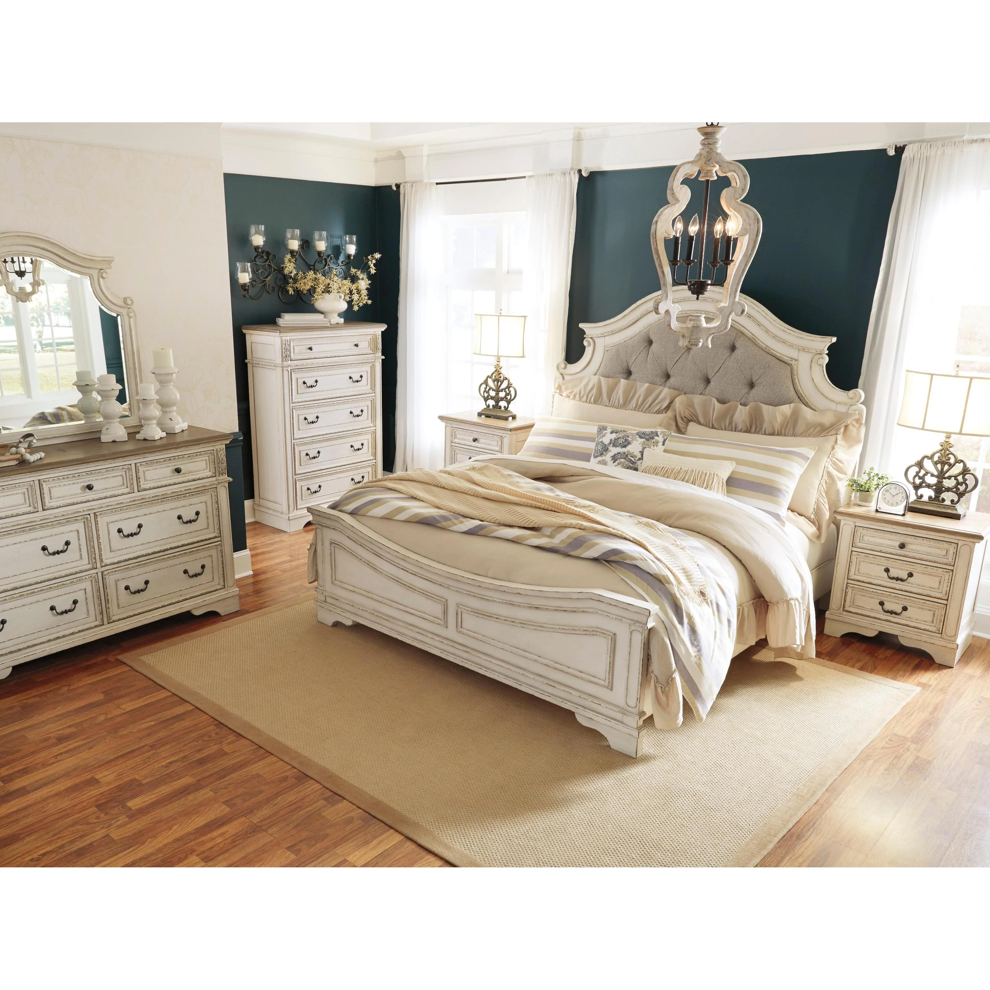 Signature Design by Ashley Realyn B743B49 7 pc Queen Panel Bedroom Set - Image 2
