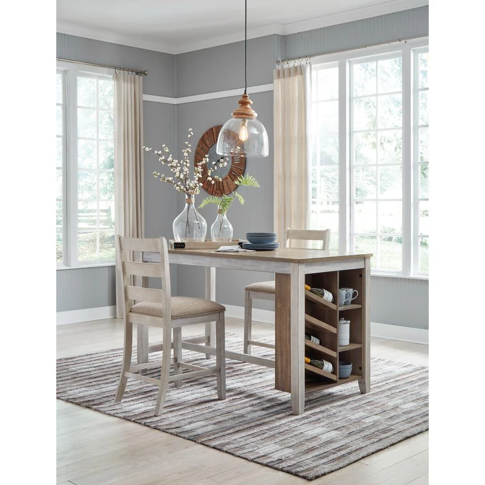 Signature Design by Ashley Skempton D394D6 3 pc Counter Height Dining Set