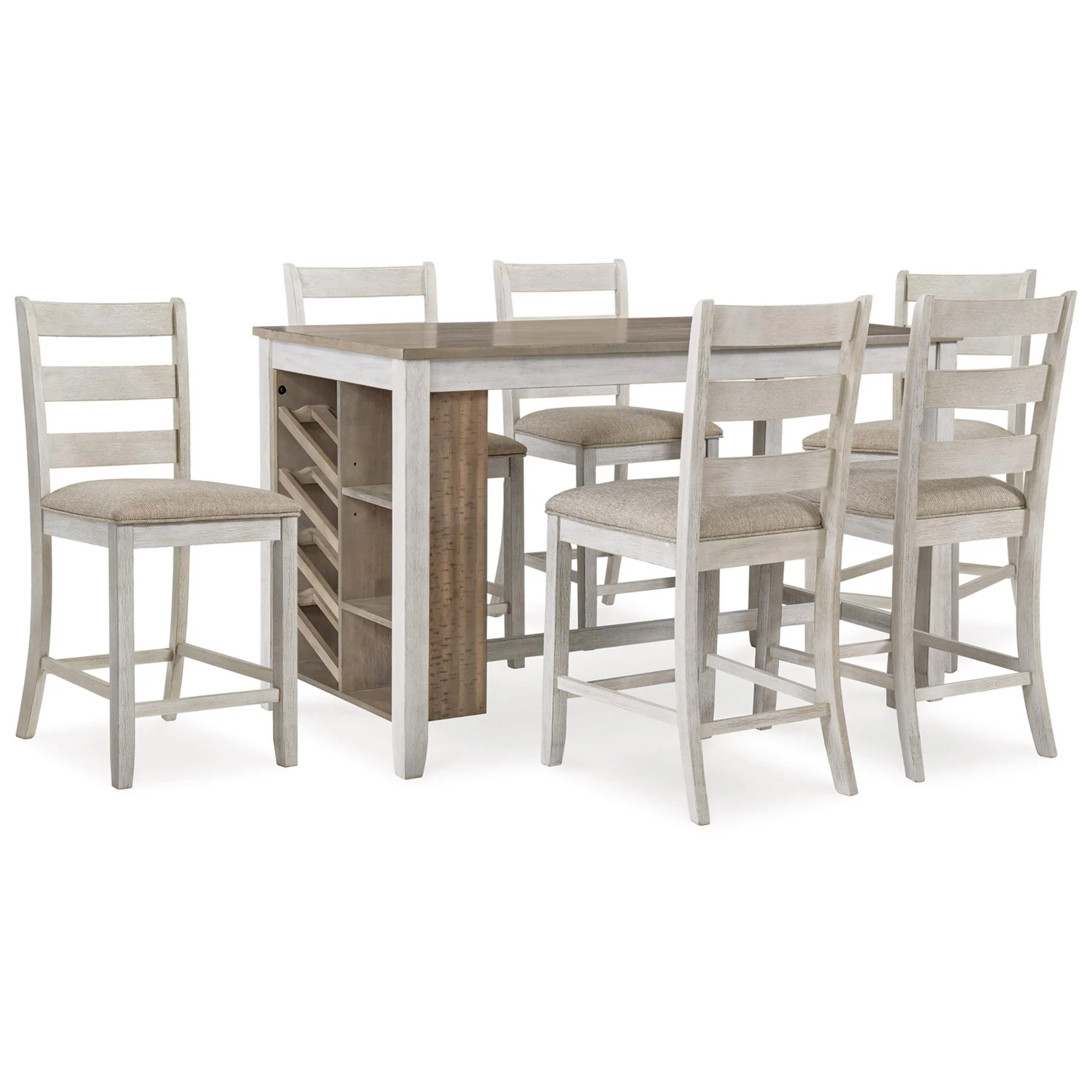 Signature Design by Ashley Skempton D394D8 7 pc Counter Height Dining Set