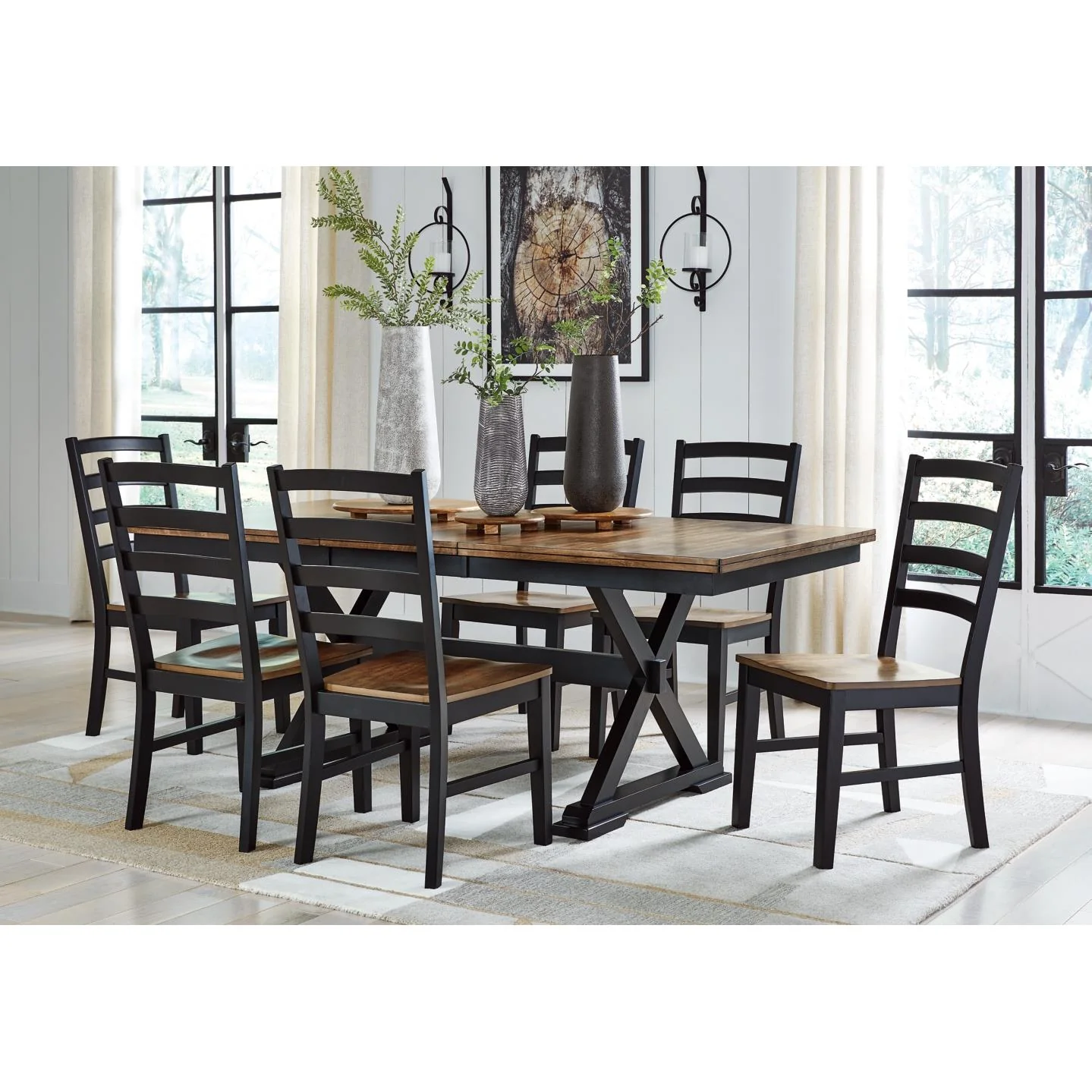 Signature Design by Ashley Wildenauer D634D4 7 pc Dining Set