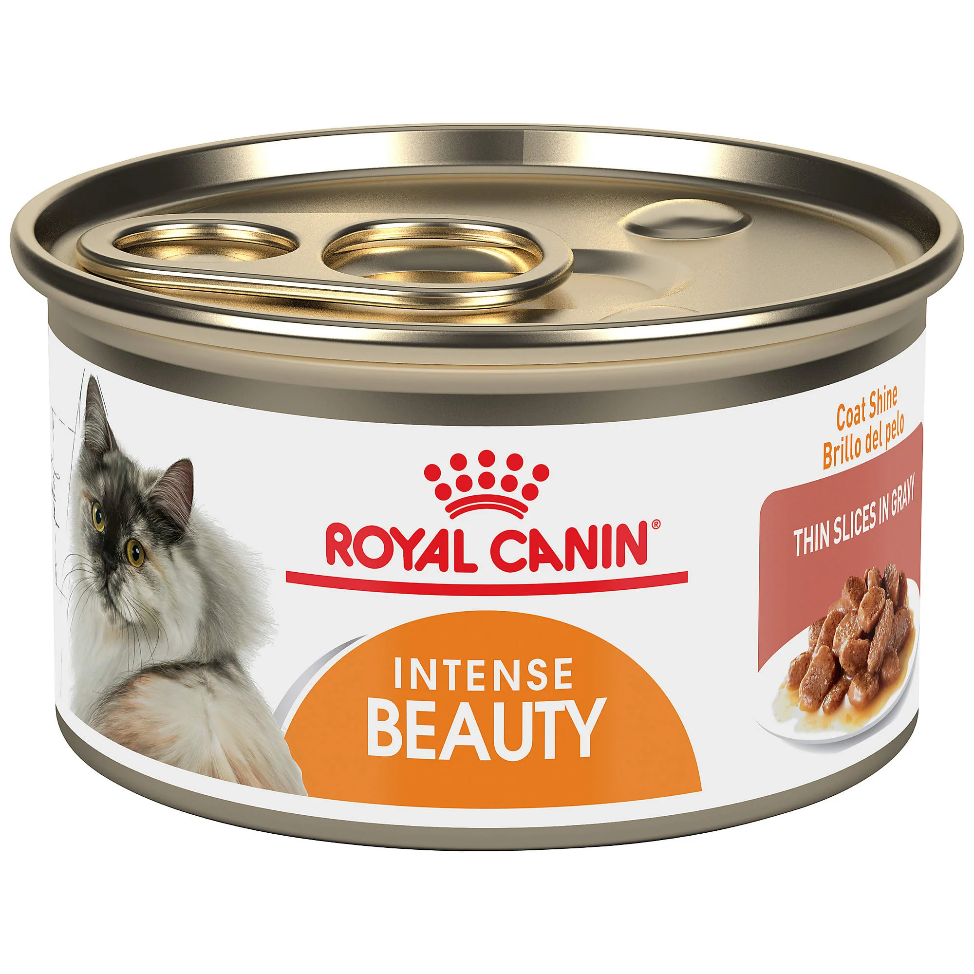 Royal Canin Intense Beauty Thin Slices in Gravy Wet Cat Food for Skin & Coat - Image 1