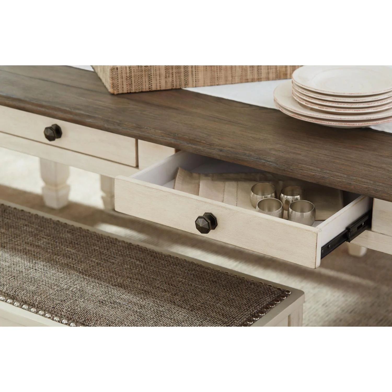 Signature Design by Ashley Bolanburg D647D7 5 pc Dining Set - Image 3