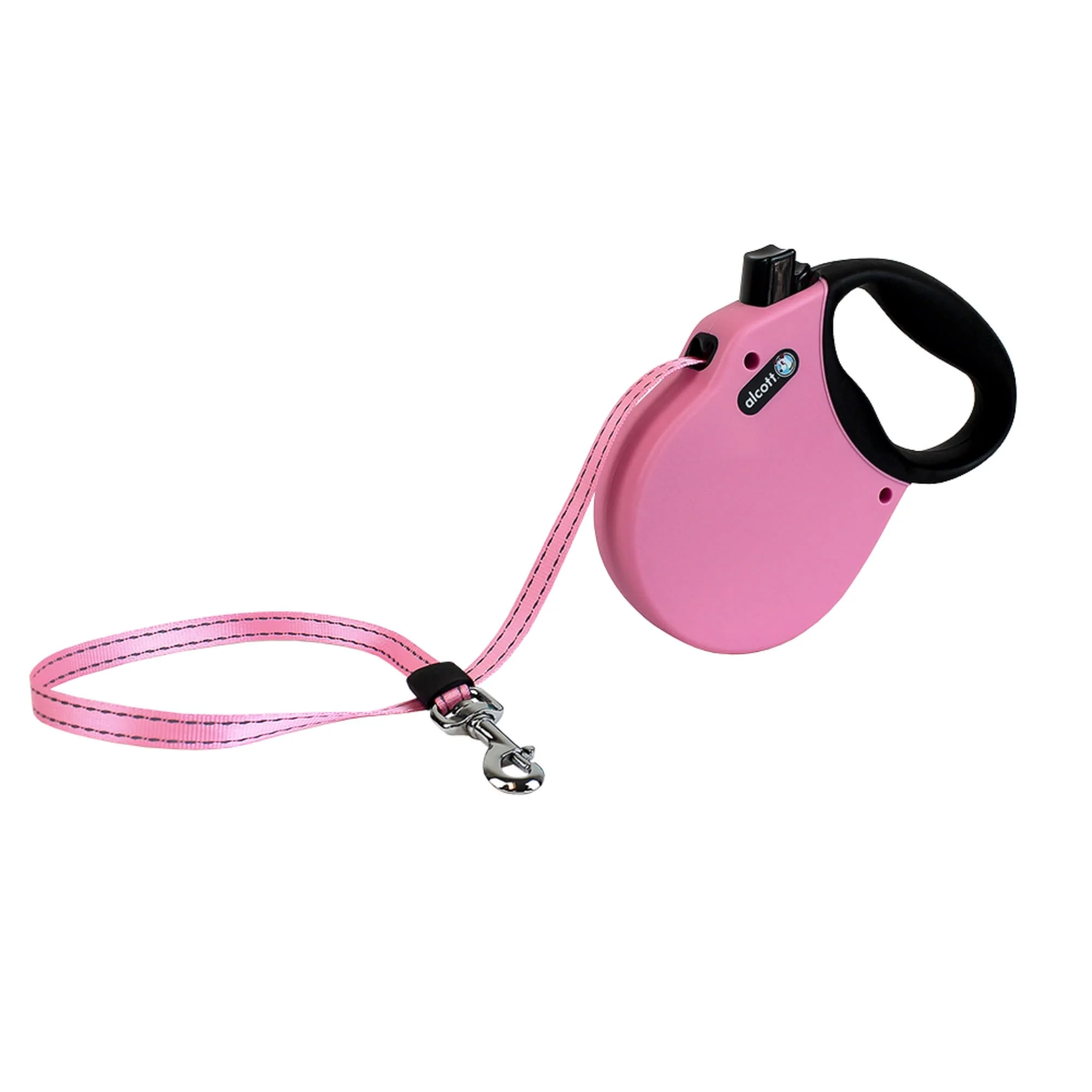 Alcott Retractable Leash Medium Up To 65 Pounds Pink - Image 1