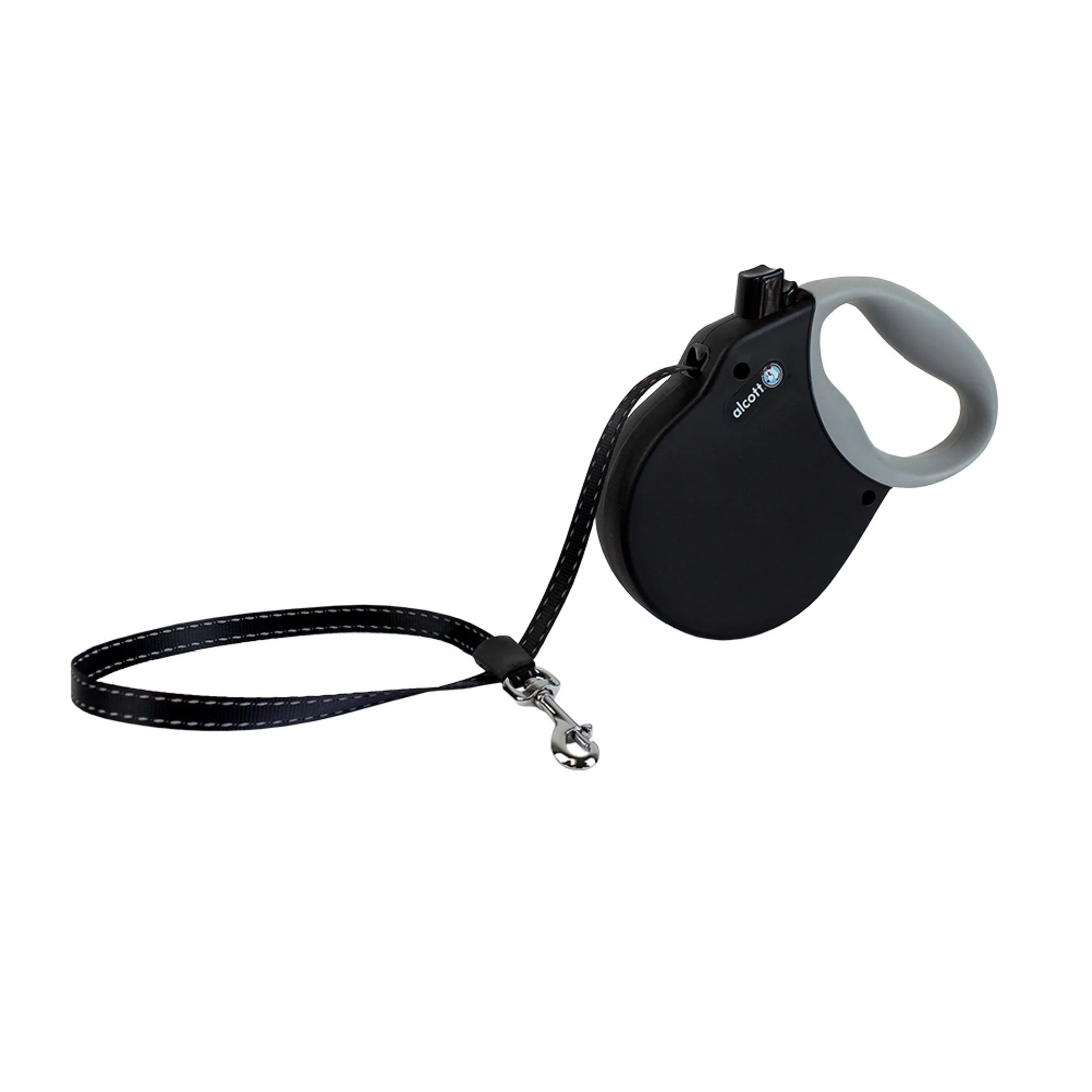 Alcott Retractable Leash Small Up To 45 Pounds Black - Image 1