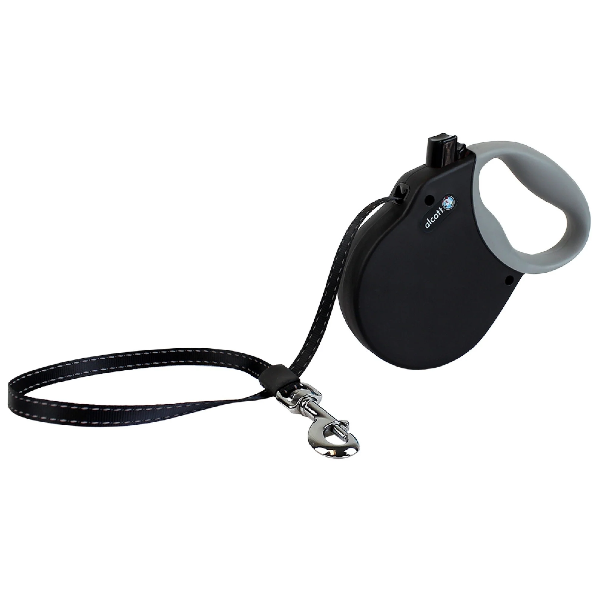 Alcott Retractable Leash Large Up To 110 Pounds Black - Image 1