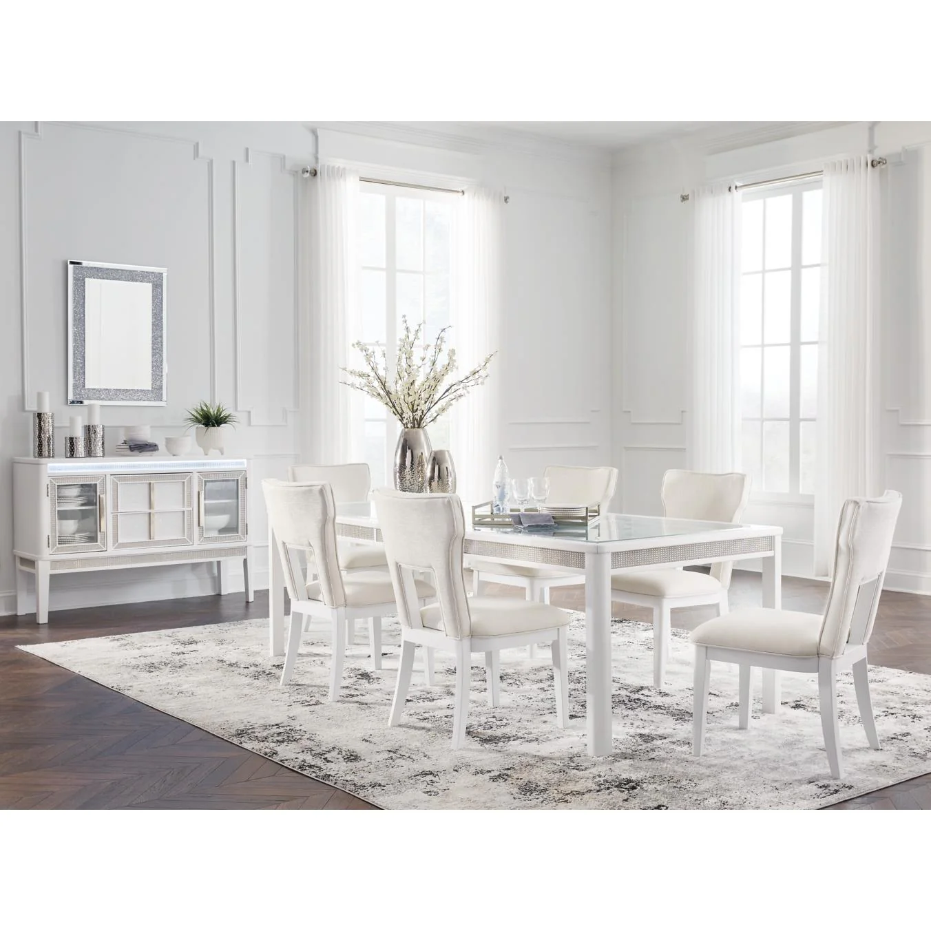 Signature Design by Ashley Chalanna D822D2 7 pc Dining Set - Image 1