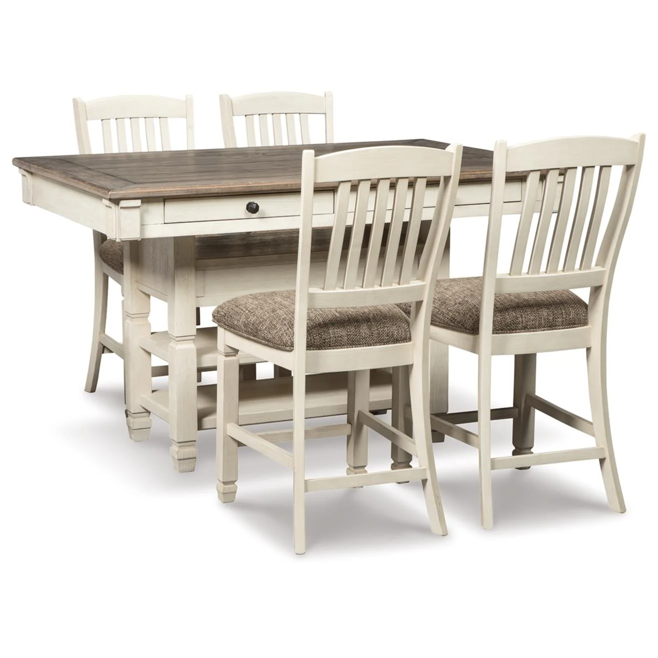 Signature Design by Ashley Bolanburg D647D21 6 pc Counter Height Dining Set - Image 2