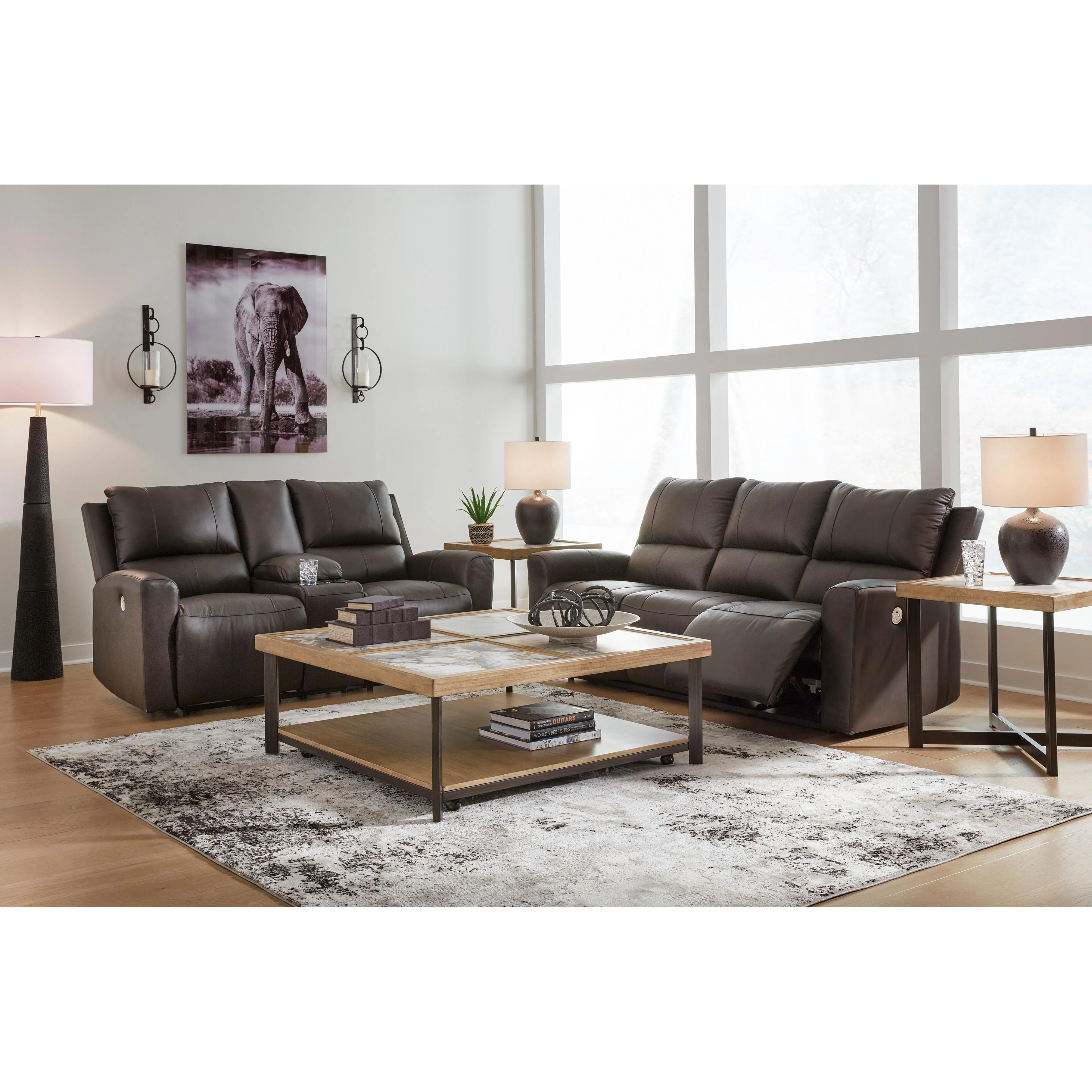 Signature Design by Ashley Boxmere U13100U1 2 pc Power Reclining Living Room Set