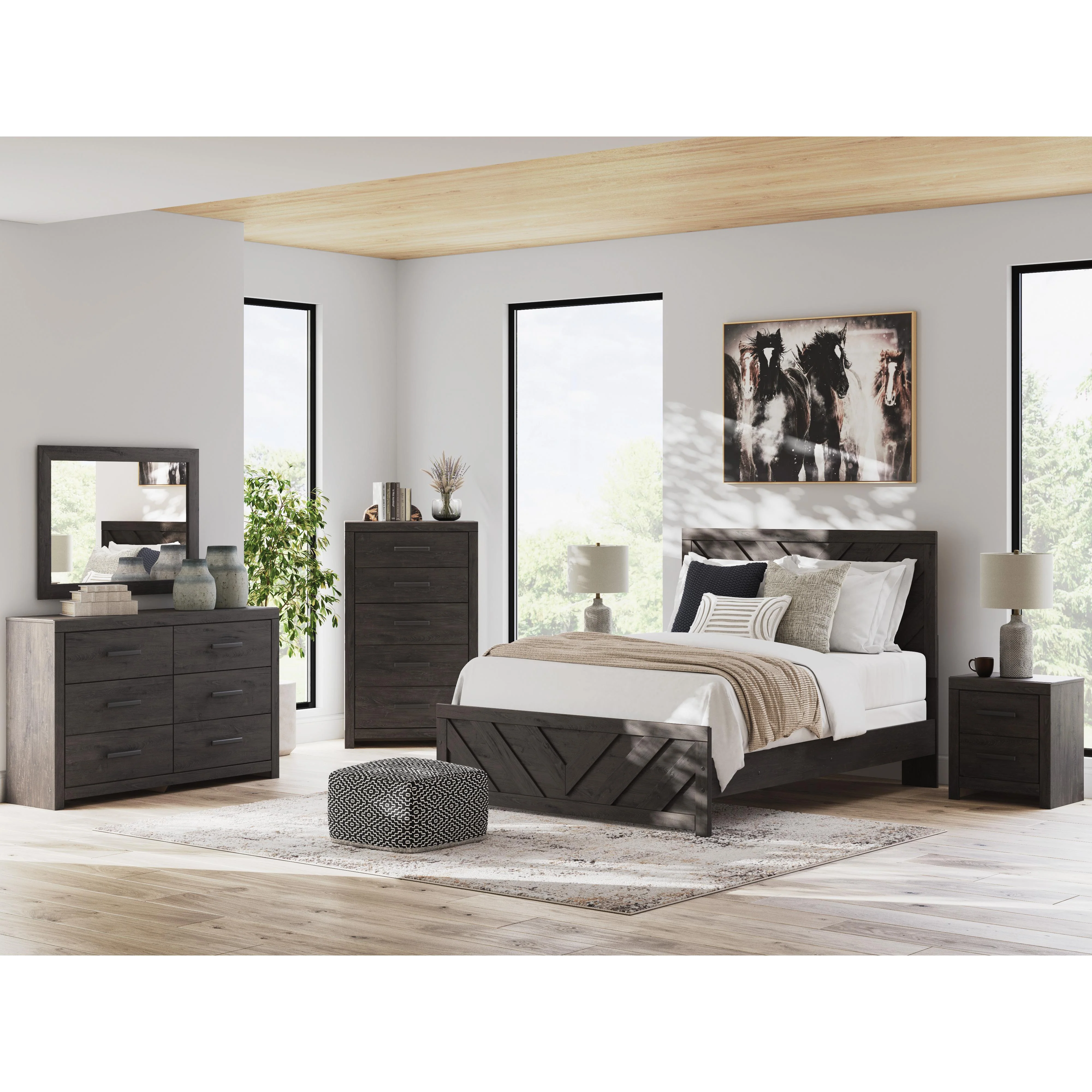 Signature Design by Ashley Prendonea B3789 8 pc King Panel Bedroom Set - Image 1
