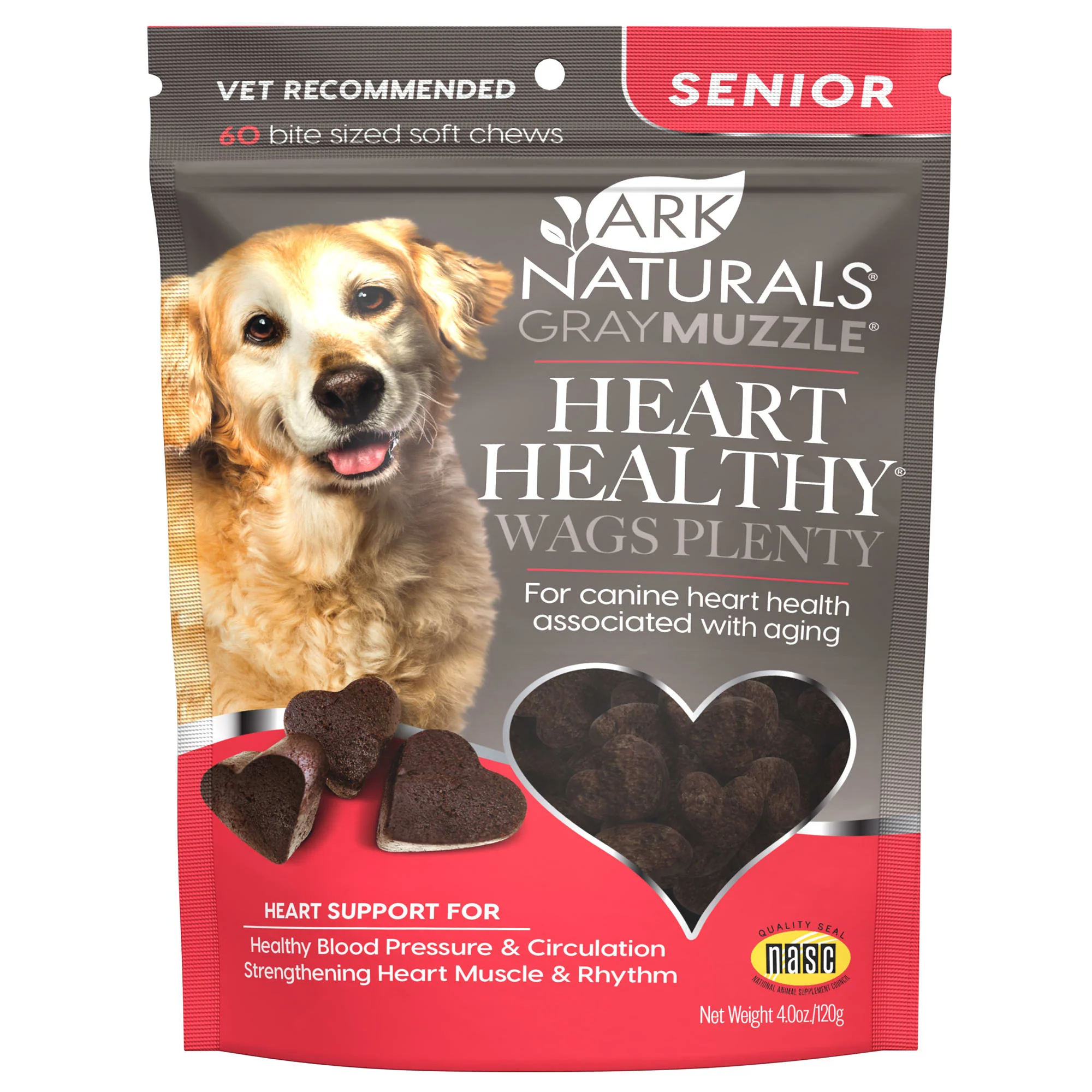 Ark Naturals Heart Healthy Wags Plenty - Gray Muzzle - 60 count - 1 each - Image 1