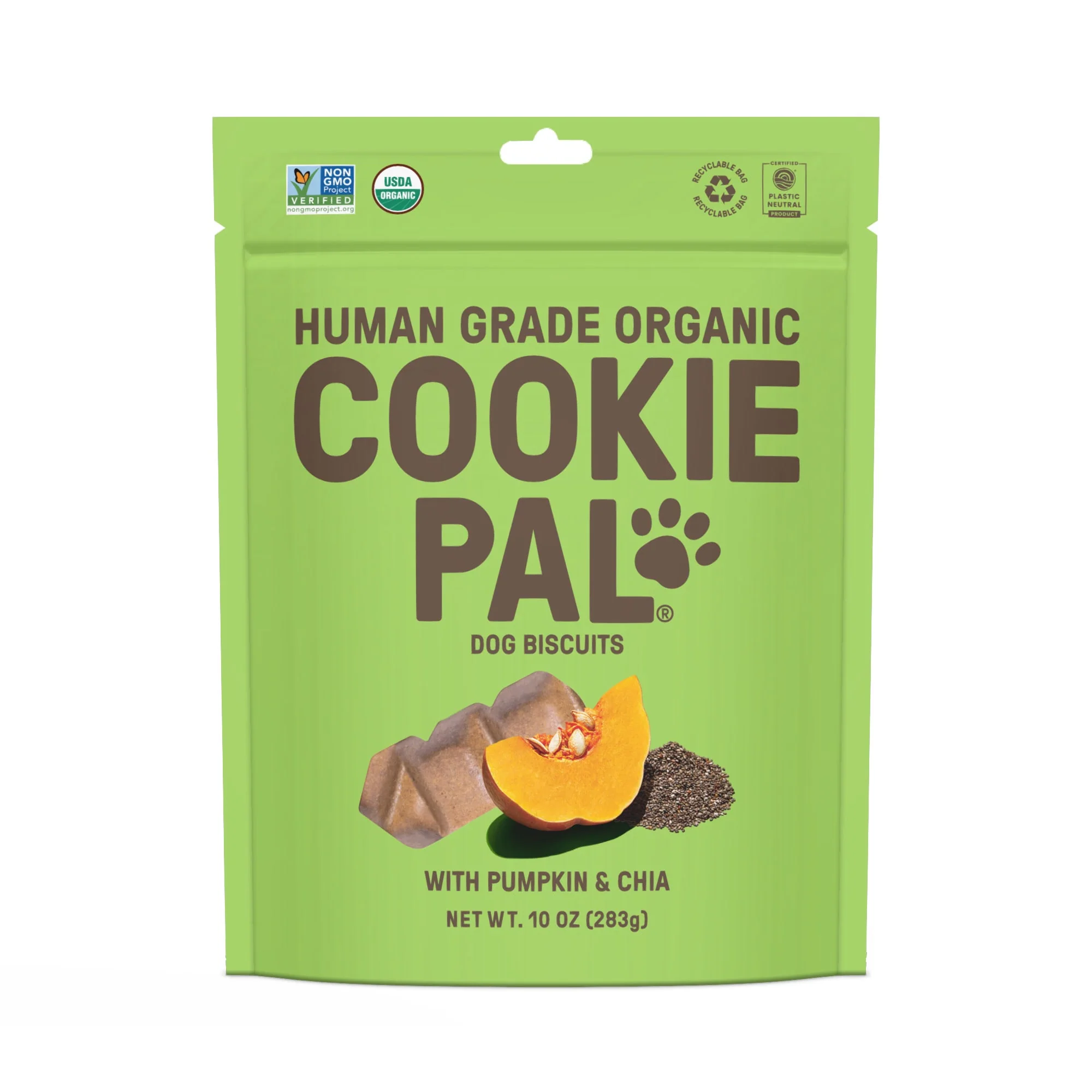 Cookie Pal Pumpkin Chia Dog Biscuits 10oz - Image 1