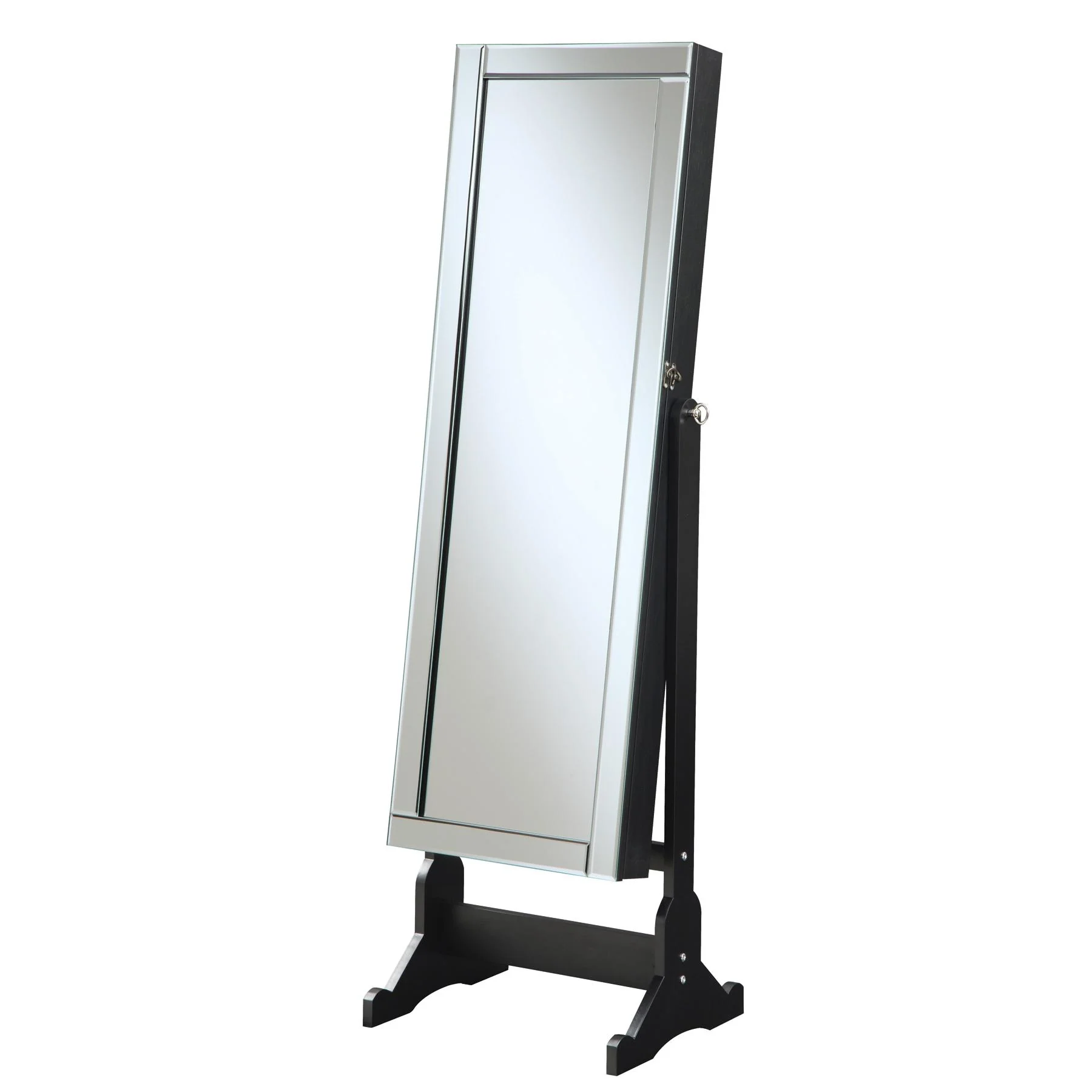 Coaster Furniture Cortez 901828 Cheval Mirror with Jewelry Storage - Black - Image 1