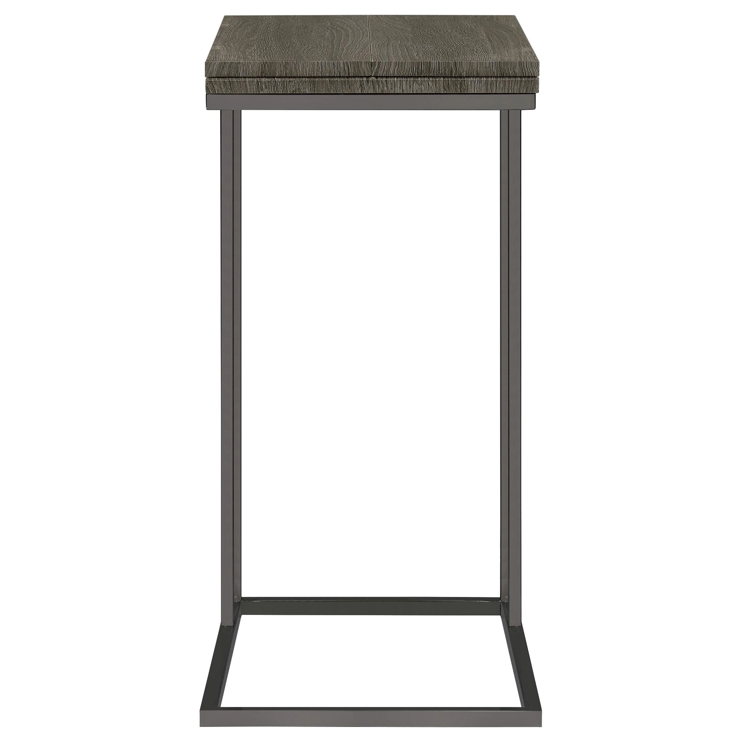 Coaster Furniture Pedro 902864 Expandable C-Shaped Sofa Side Table - Weathered Grey - Image 3
