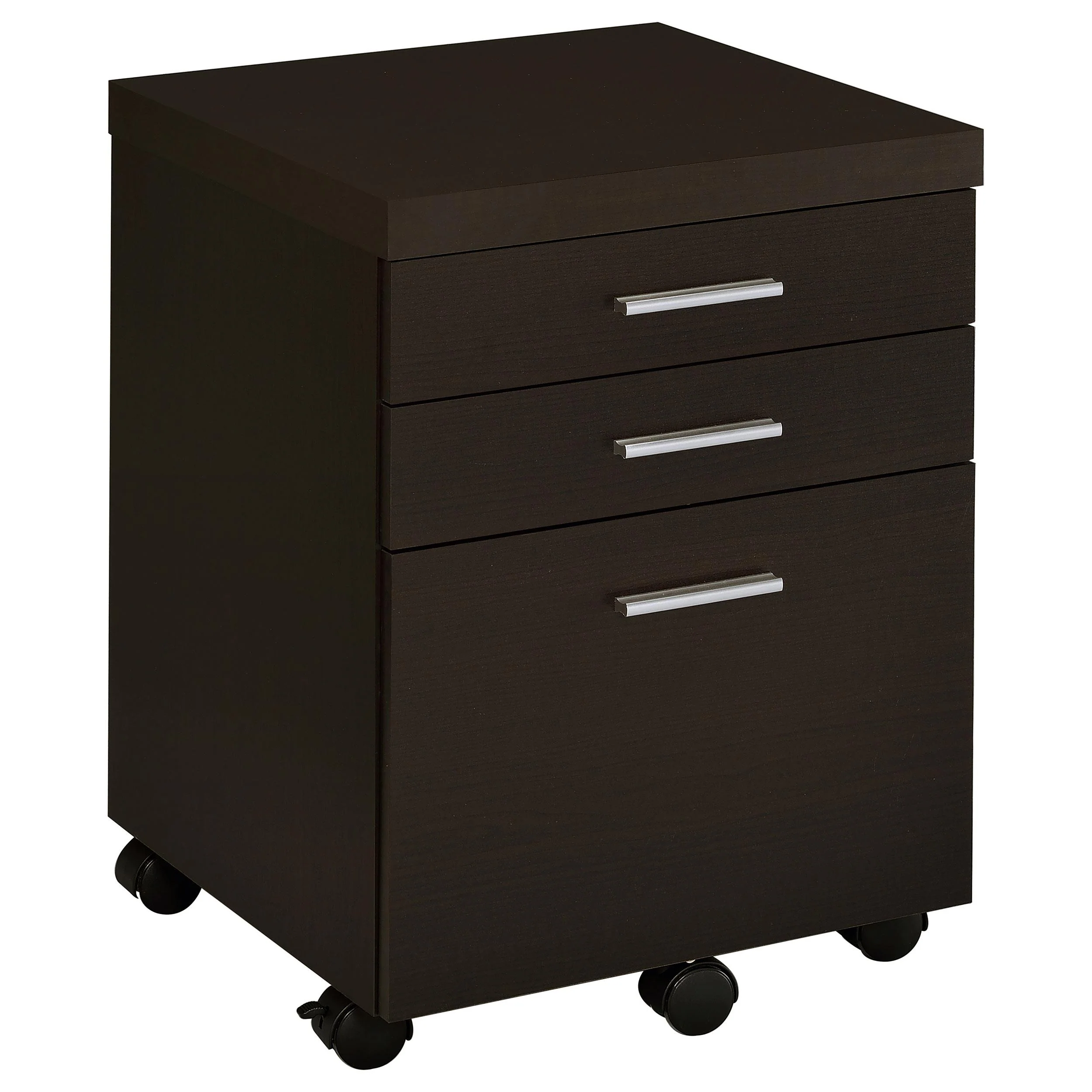 Coaster Furniture Skylar 800894 3-Drawer Home Office Mobile File Cabinet – Cappuccino