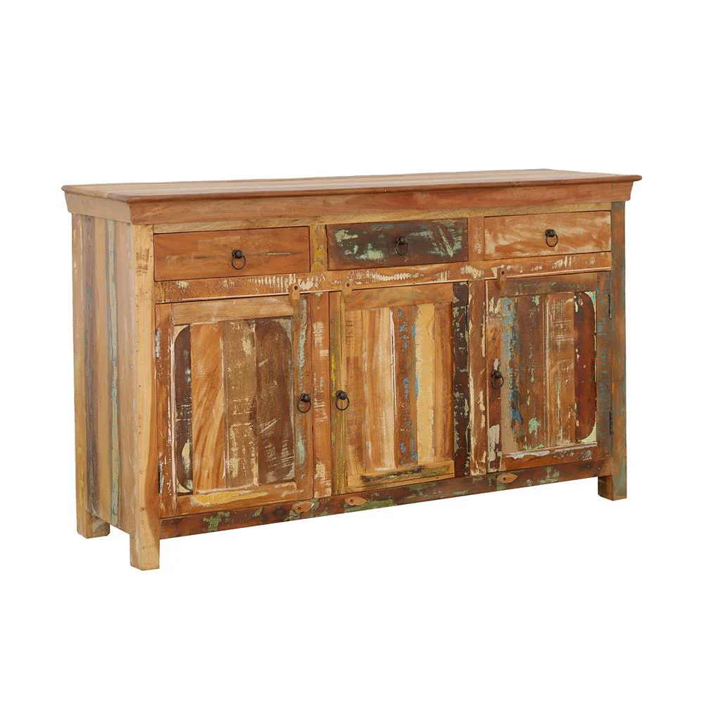 Coaster Furniture Harper 950367 3-door Solid Reclaimed Wood Accent Cabinet - Brown - Image 1