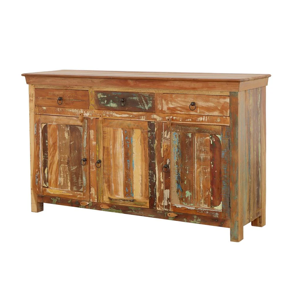 Coaster Furniture Harper 950367 3-door Solid Reclaimed Wood Accent Cabinet - Brown - Image 3