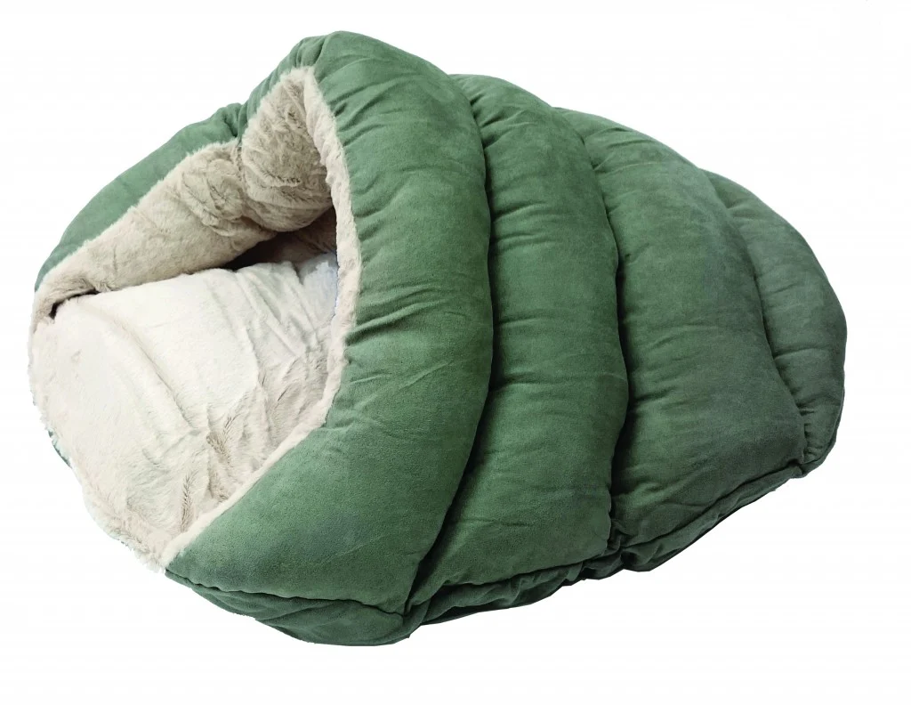 Spot Ethical Pet Sleep Zone Cuddle Cave Dog Bed 22In Sage - Image 1
