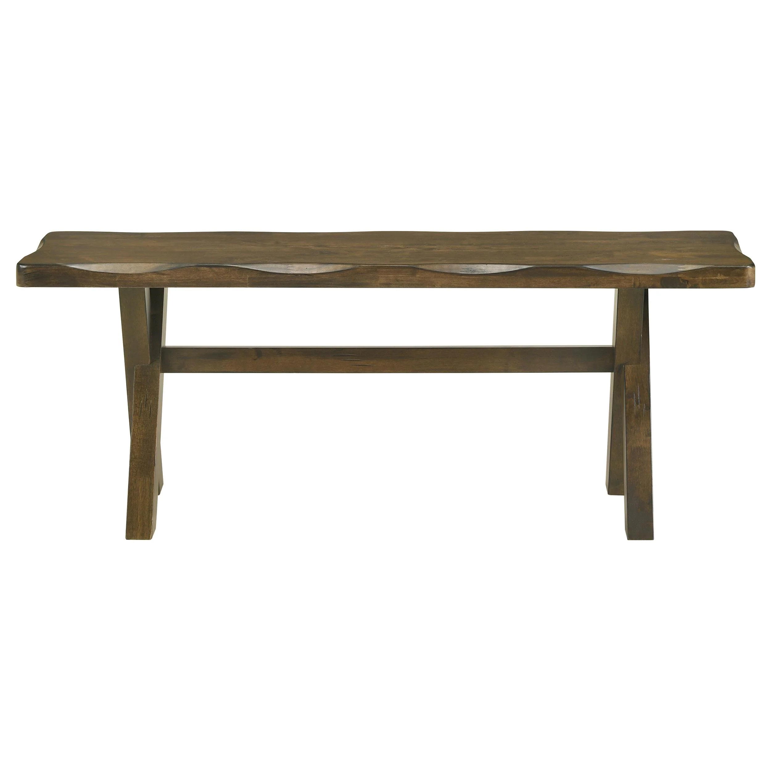 Coaster Furniture Alston 106383 47-inch Solid Wood Dining Bench - Knotty Nutmeg - Image 2