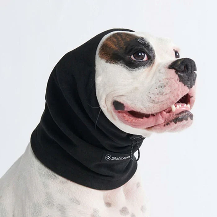 Spark Paws Dog Calming Earmuff Protector Medium Black - Image 1