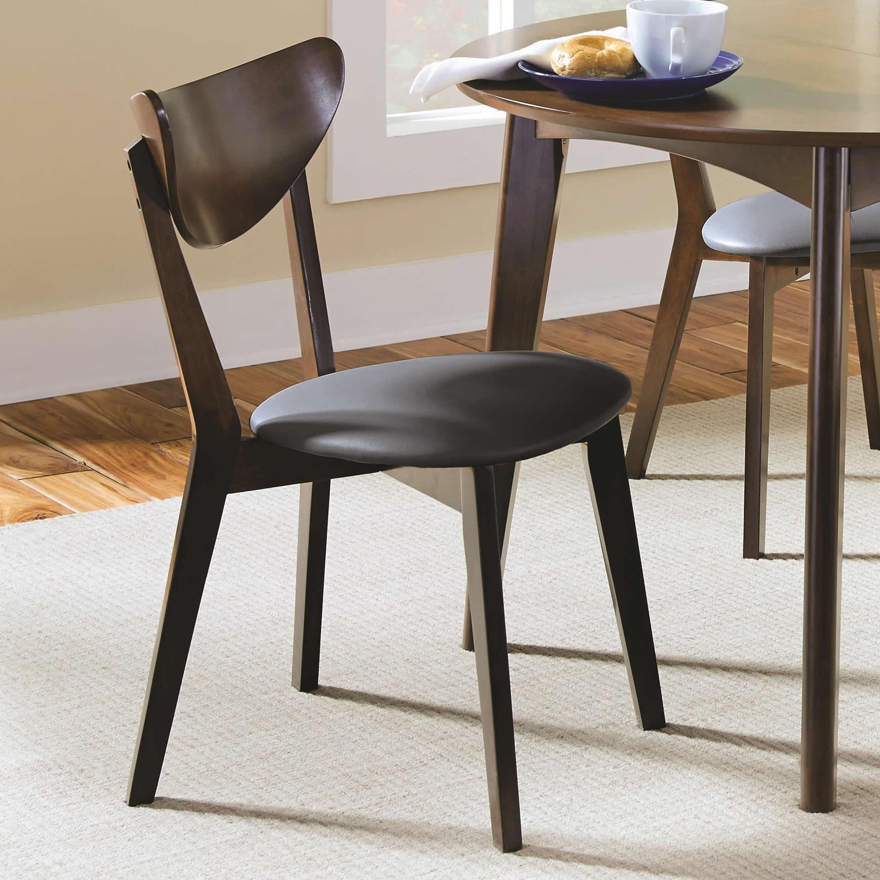 Coaster Furniture Jedda 105362 Wood Dining Side Chair - Dark Walnut (Set of 2) - Image 2