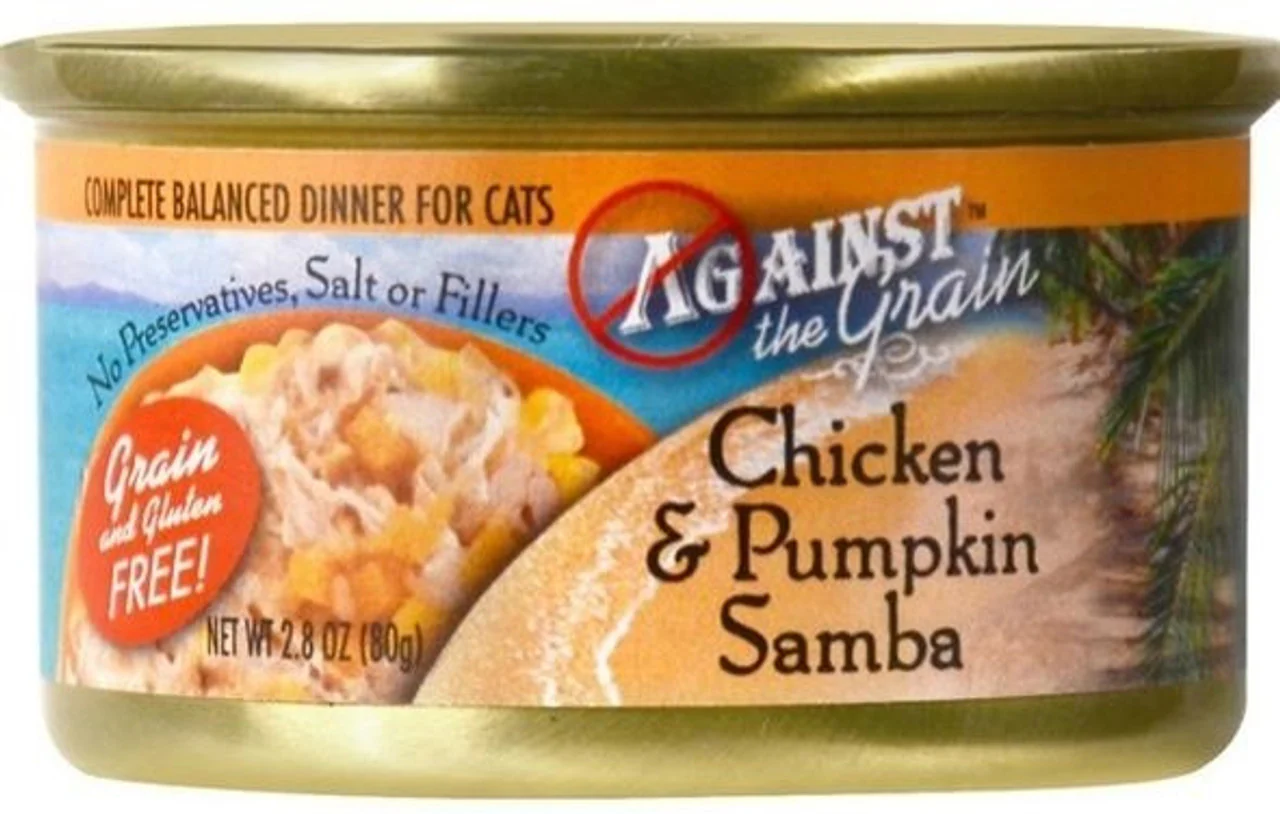 Against the Grain Chicken & Pumpkin Samba Dinner For Cats 24-2.8 oz cans - Image 1