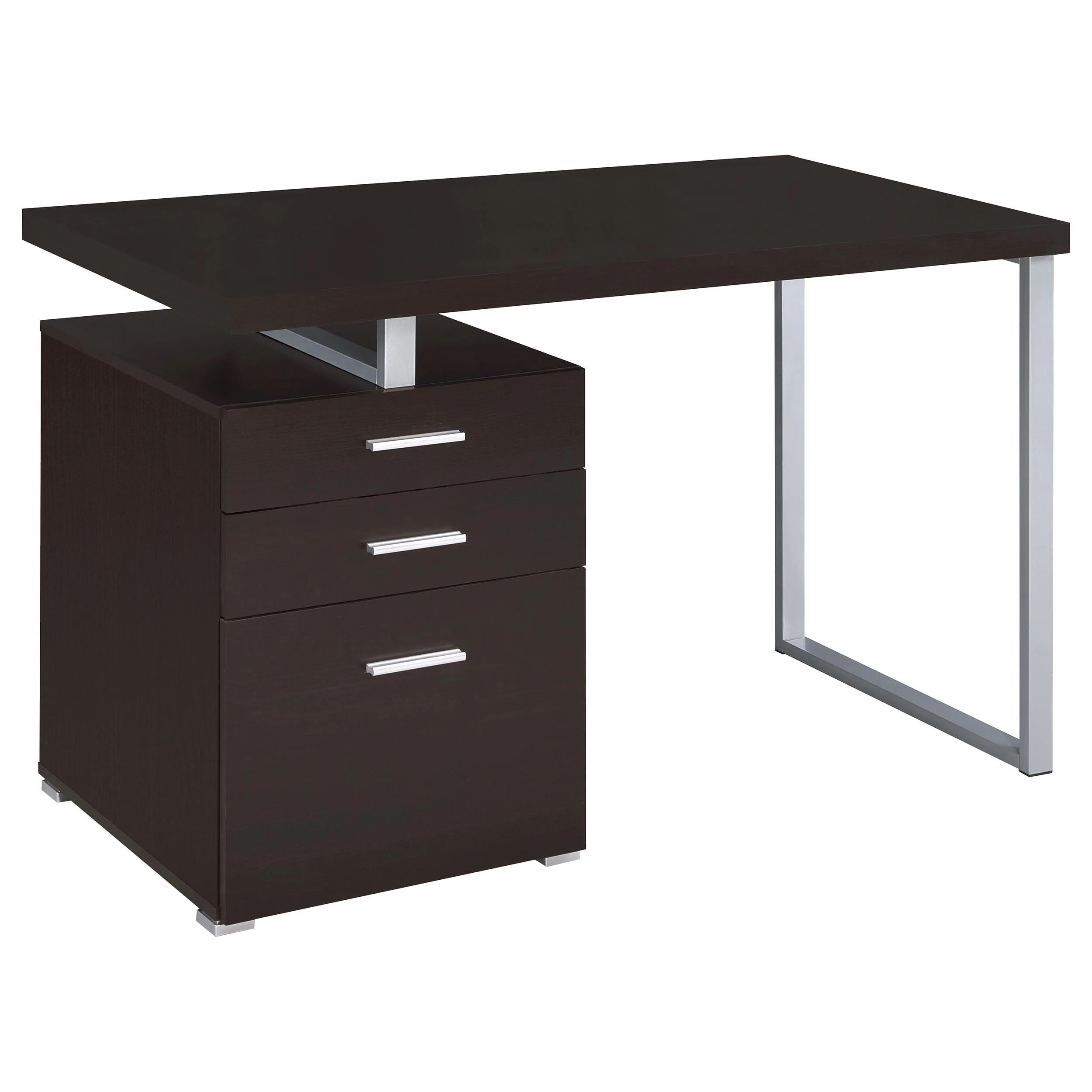 Coaster Furniture Brennan 800519 47-inch 3-Drawer Office Computer Desk - Cappuccino - Image 1