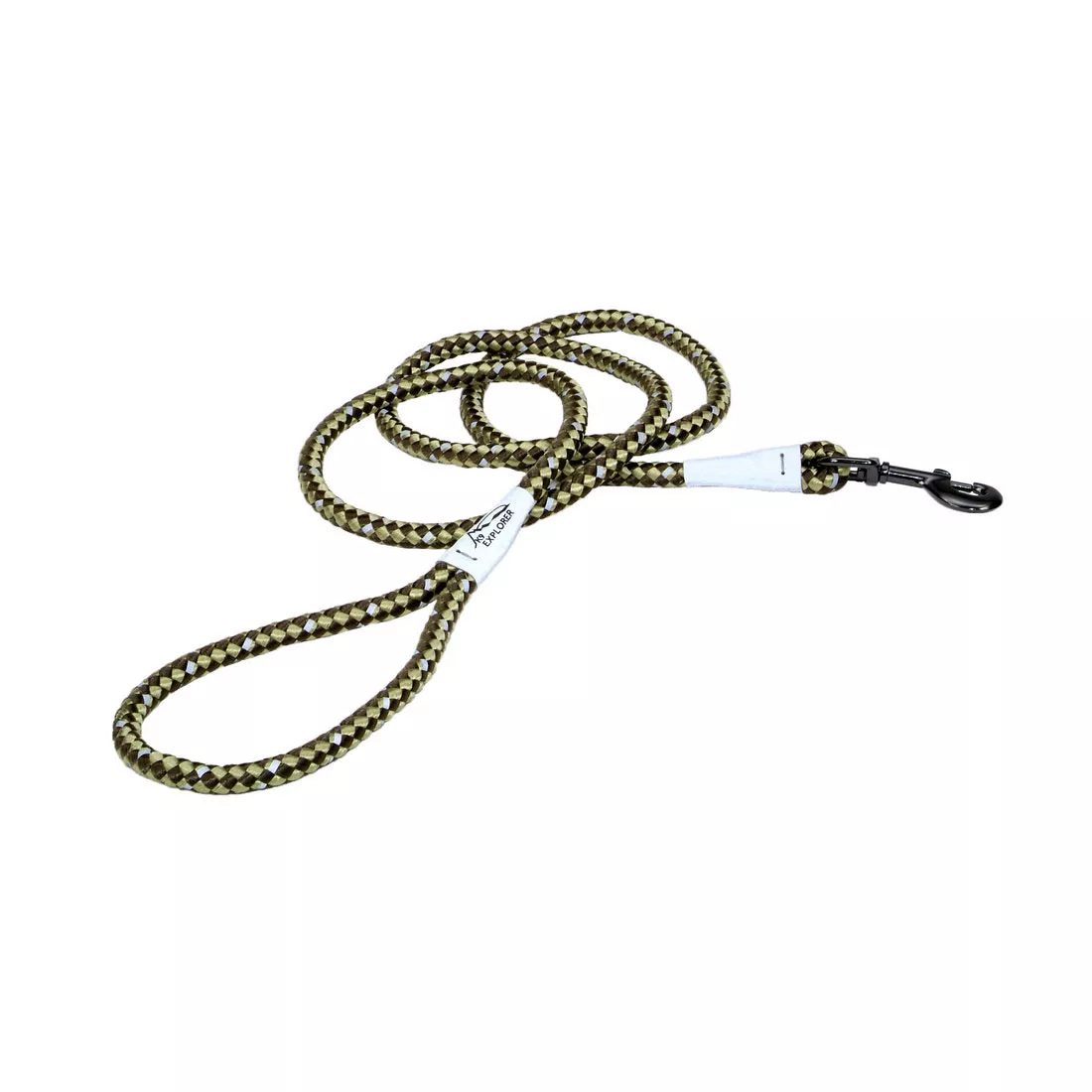 Coastal K9 Explorer 6ft Long 1/2in Reflective Braided Rope Snap Dog Leash Fern - Image 1